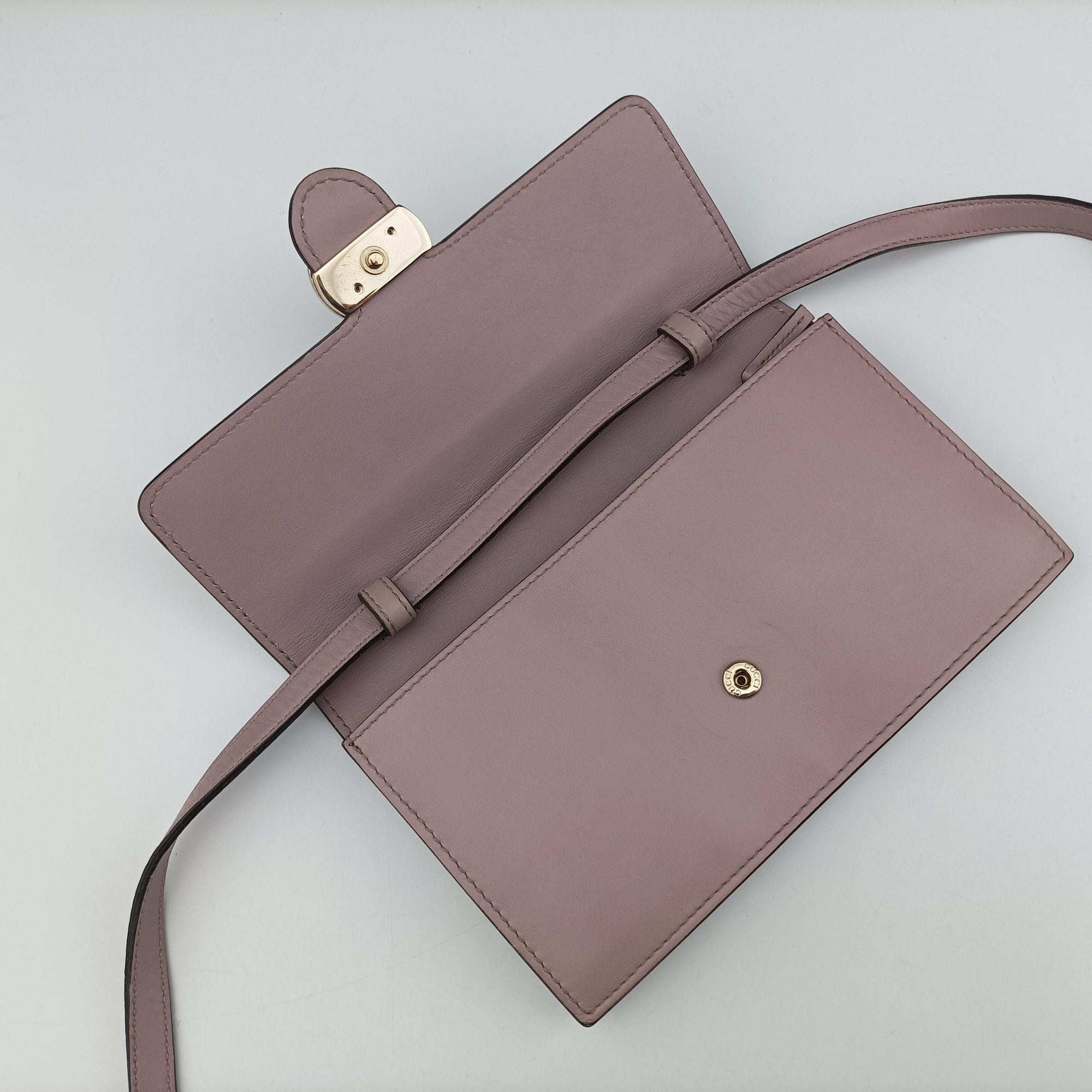 Secondhand Gucci Interlocking G Pink Leather 369664 shoulderbag | stylenewstar