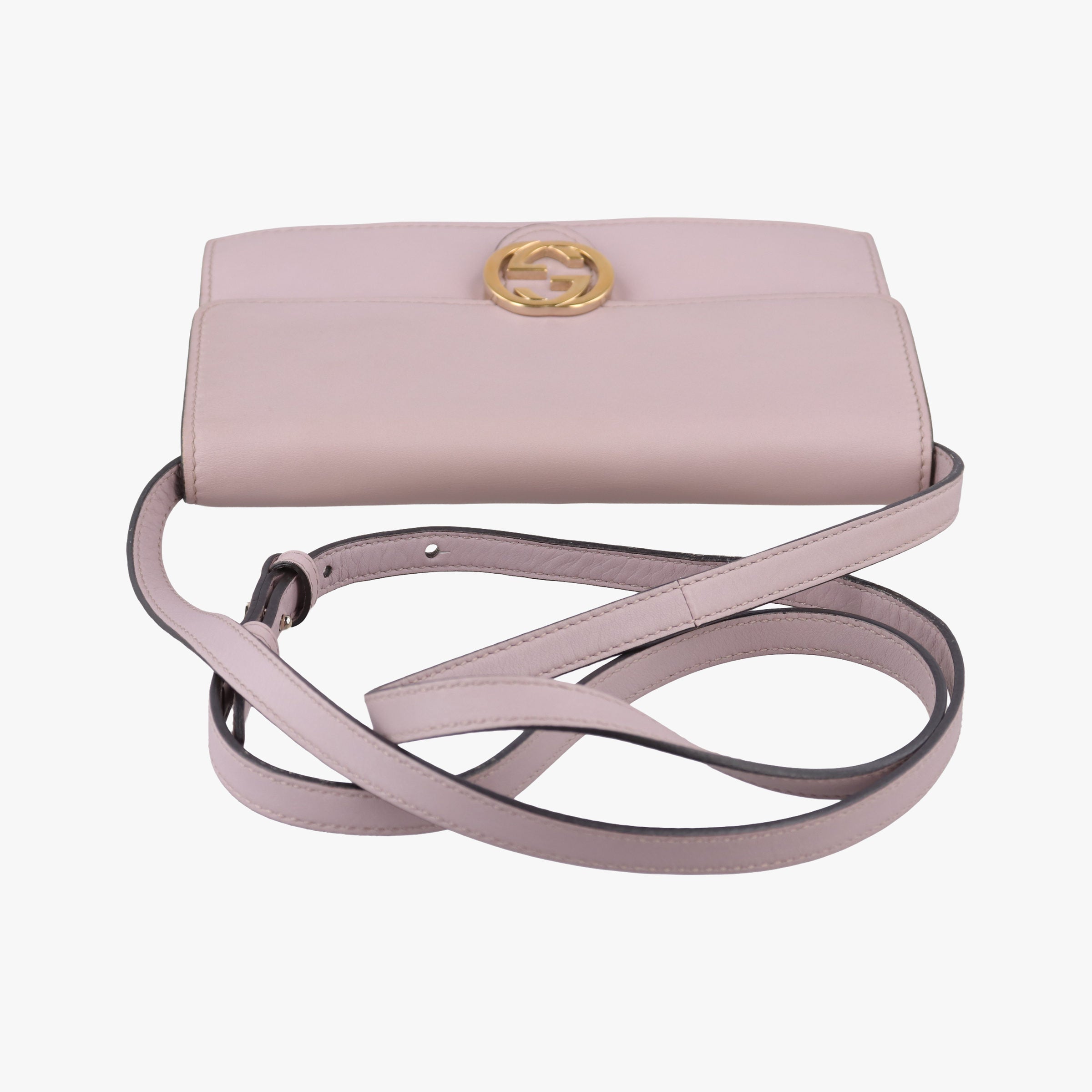 Secondhand Gucci Interlocking G Pink Leather 369664 shoulderbag | stylenewstar