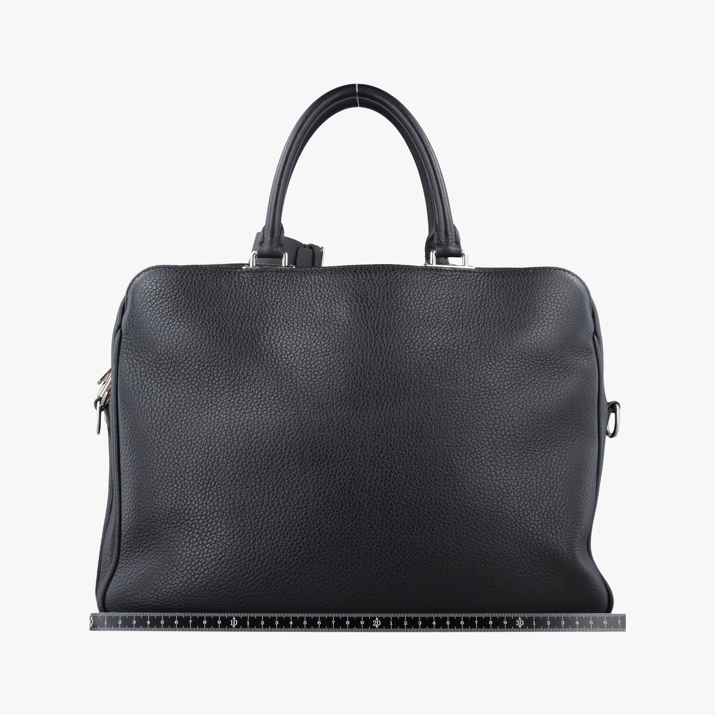 Secondhand Louis Vuitton Armand Briefcase MM Noir Taurillon leather M54381 shoulderbag | stylenewstar