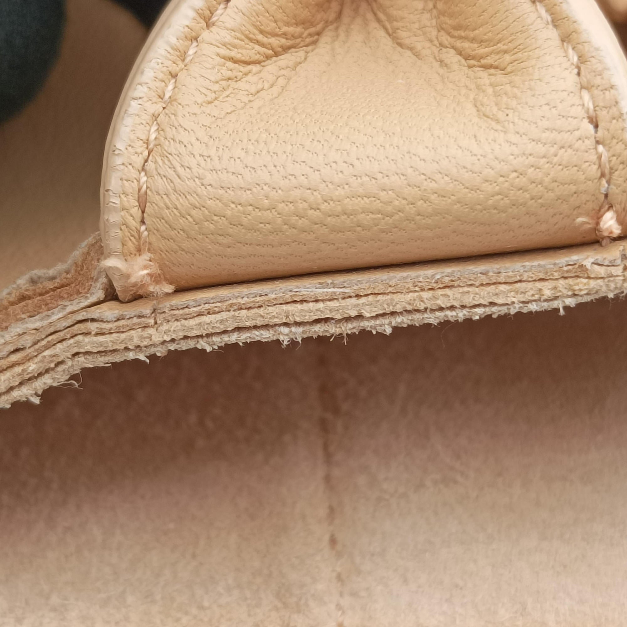 Pre-owned Bottega Veneta THE ARCO Tote khaki lambskin  handbag | stylenewstar