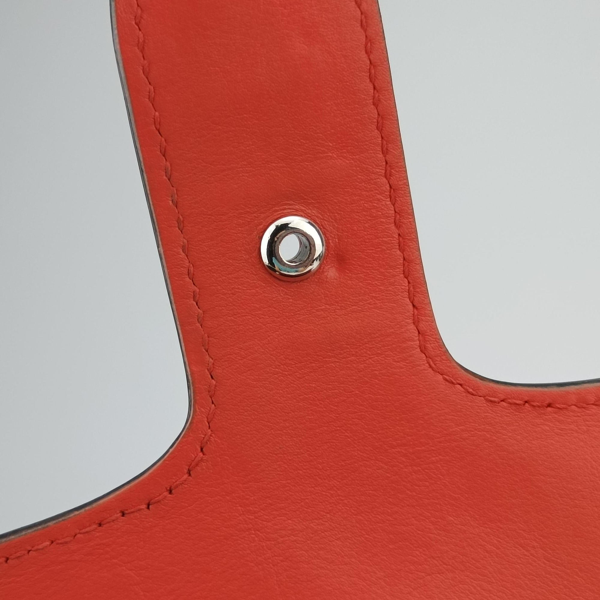Pre-owned Gucci Interlocking G Orange Patent 387606 shoulderbag | stylenewstar