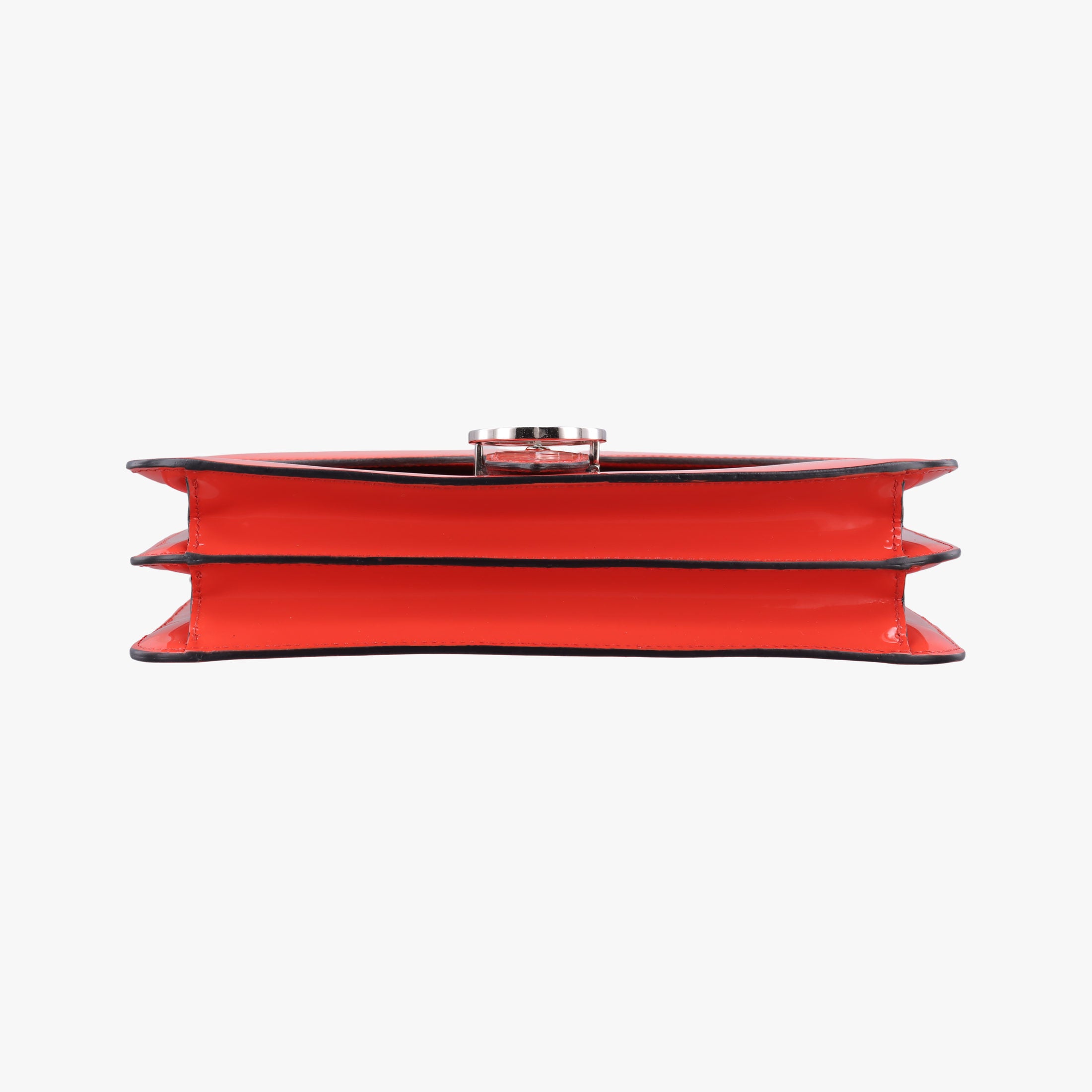 Pre-owned Gucci Interlocking G Orange Patent 387606 shoulderbag | stylenewstar