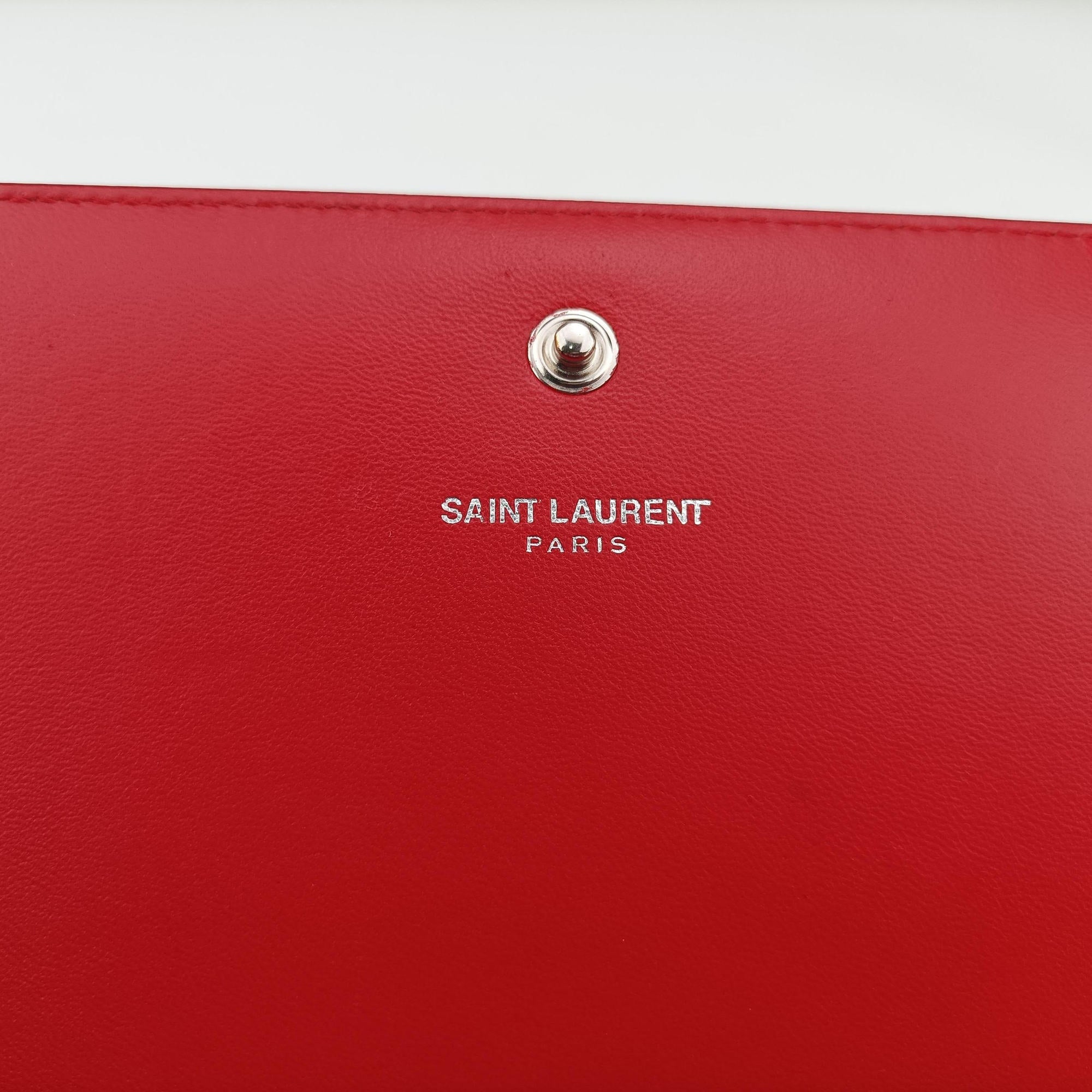 Secondhand Yves Saint Laurent KATE Red Leather 377829 shoulderbag | stylenewstar