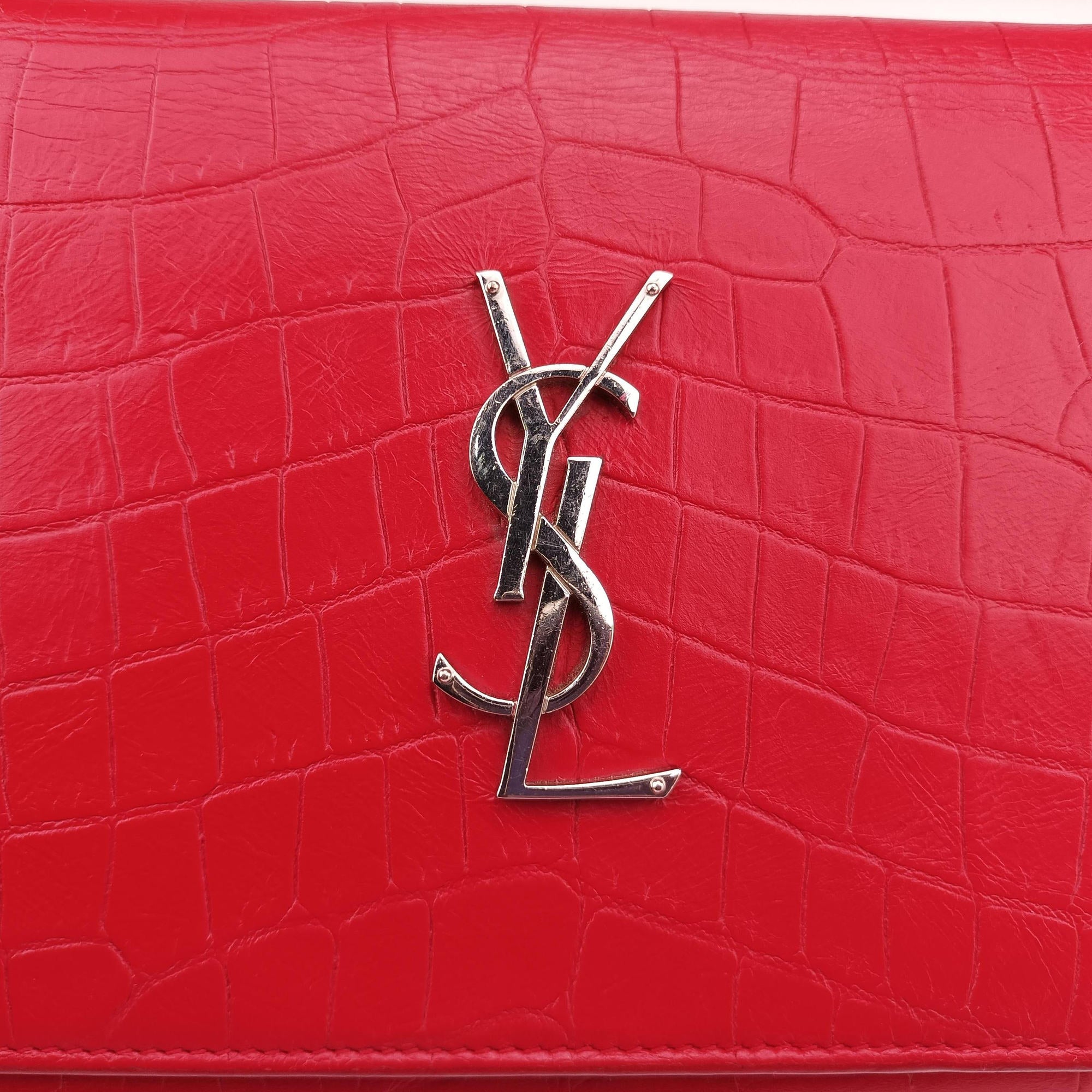 Secondhand Yves Saint Laurent KATE Red Leather 377829 shoulderbag | stylenewstar