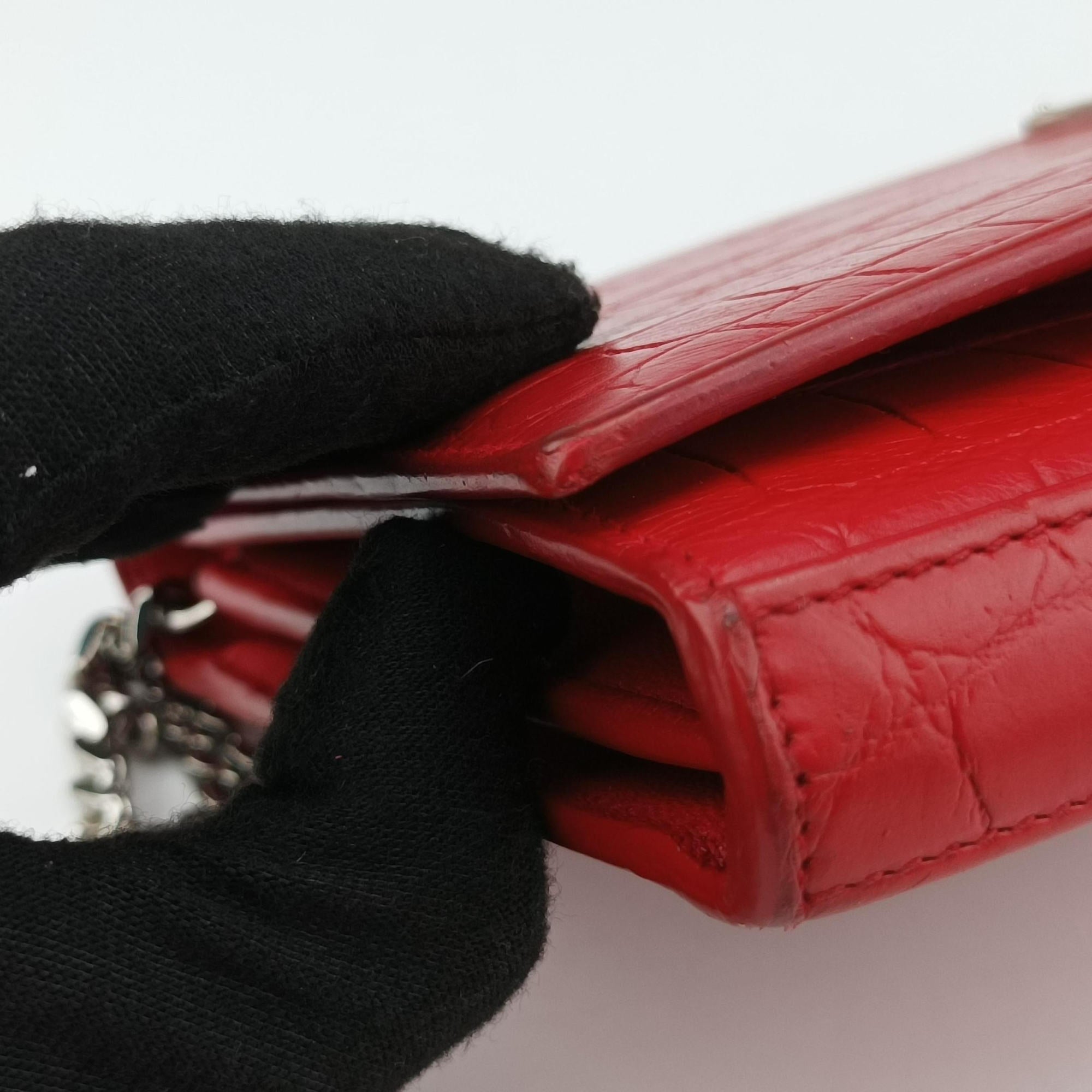 Secondhand Yves Saint Laurent KATE Red Leather 377829 shoulderbag | stylenewstar