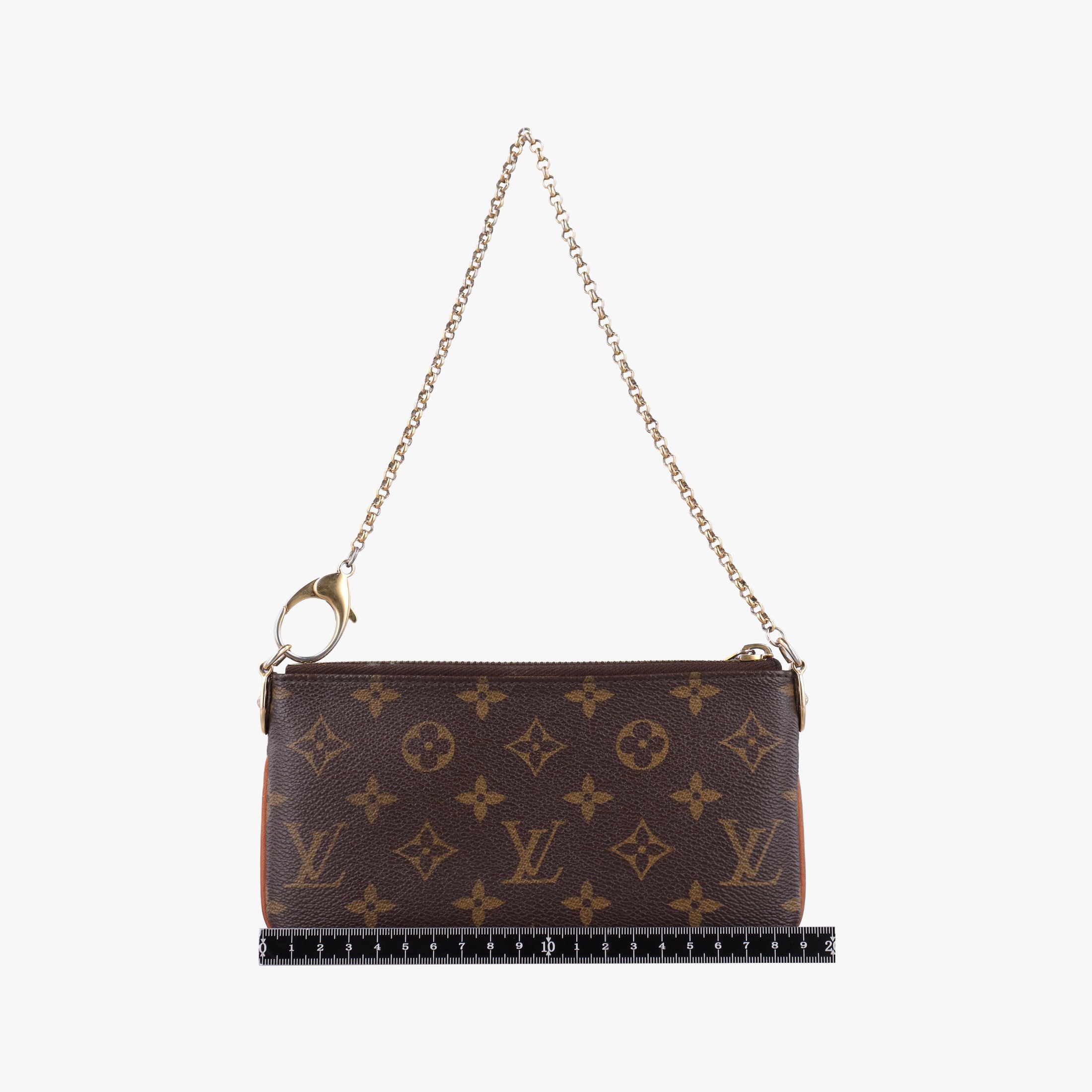 Pre-owned Louis Vuitton Pochette Mila MM brown Monogram Canvas M60094 shoulderbag | stylenewstar