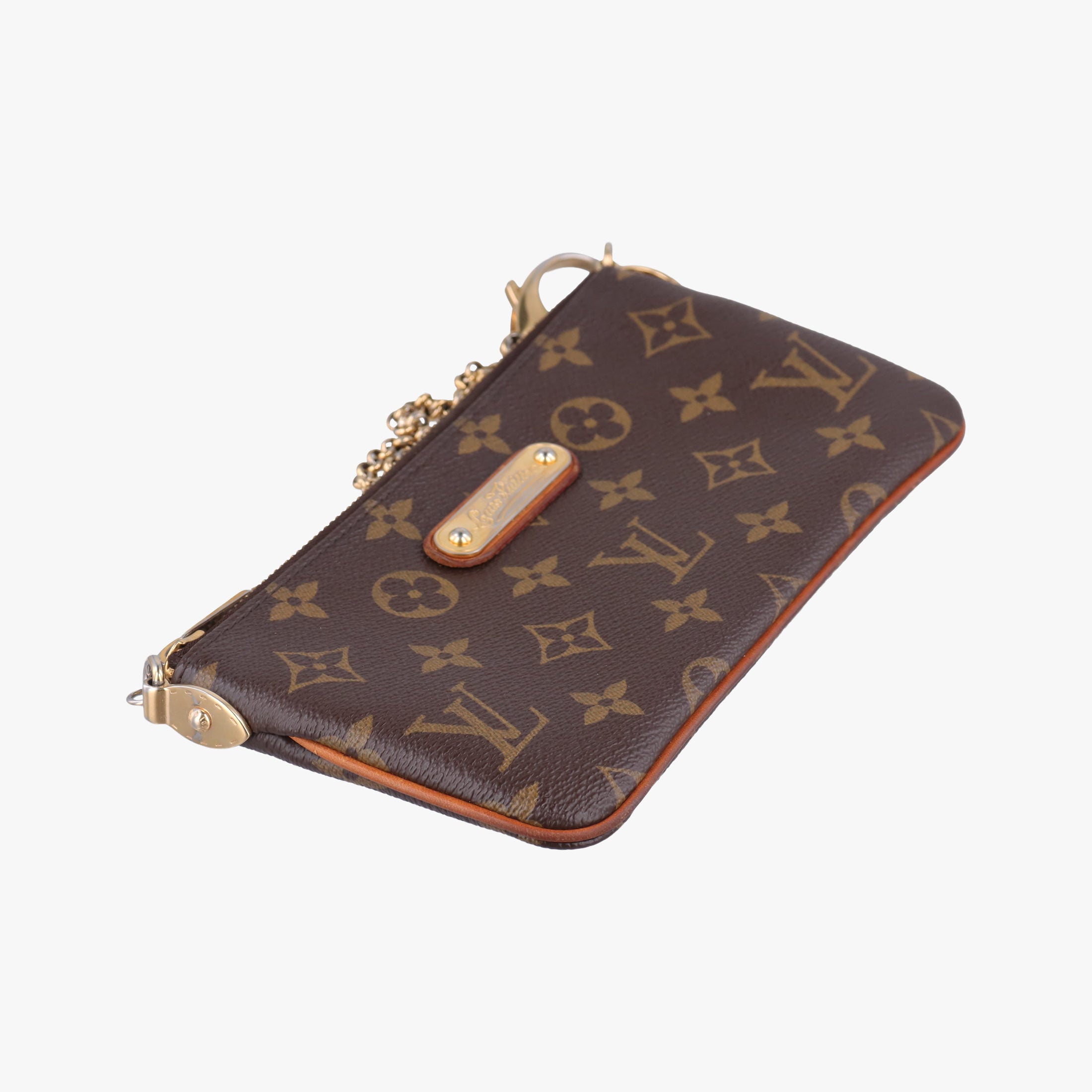 Pre-owned Louis Vuitton Pochette Mila MM brown Monogram Canvas M60094 shoulderbag | stylenewstar