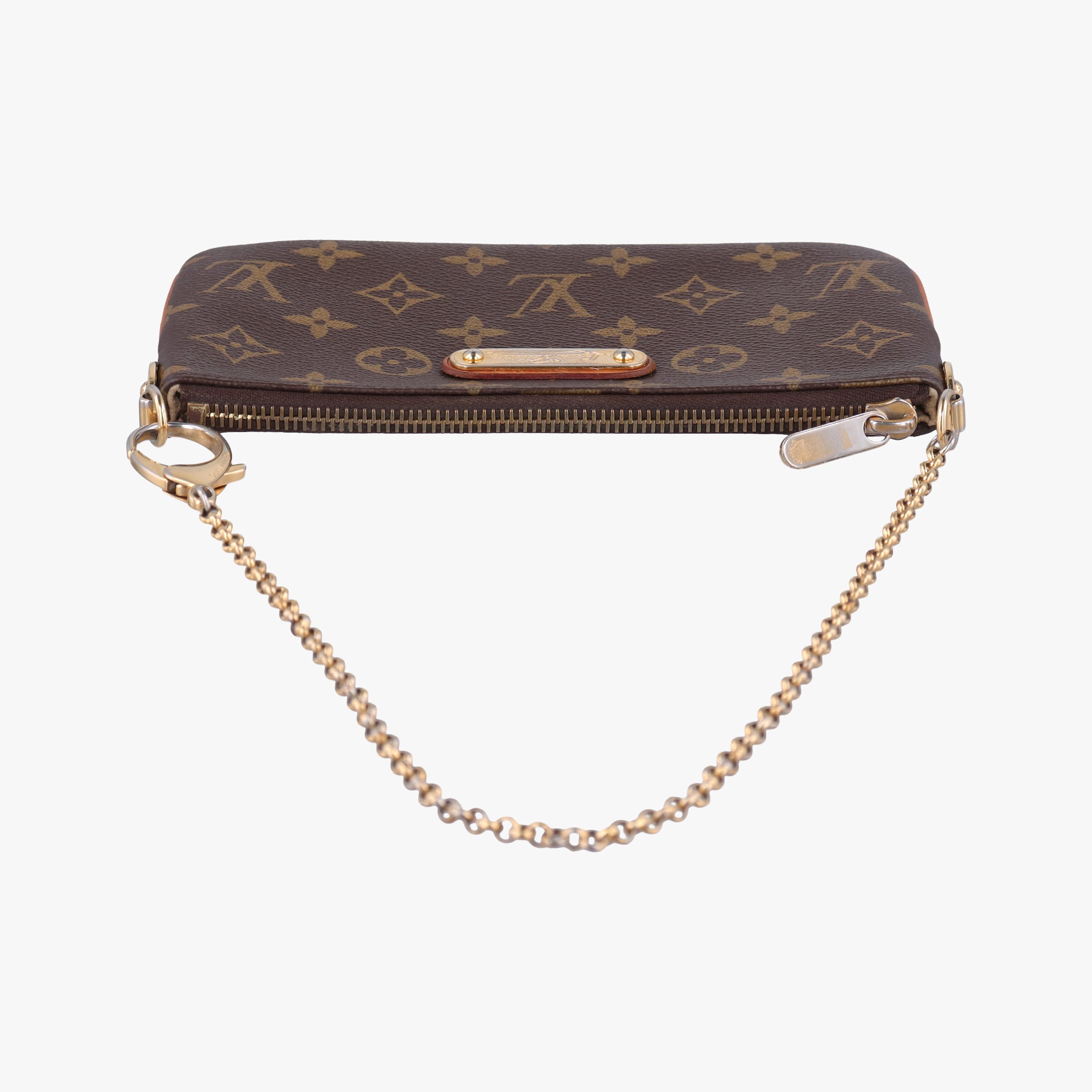 Pre-owned Louis Vuitton Pochette Mila MM brown Monogram Canvas M60094 shoulderbag | stylenewstar