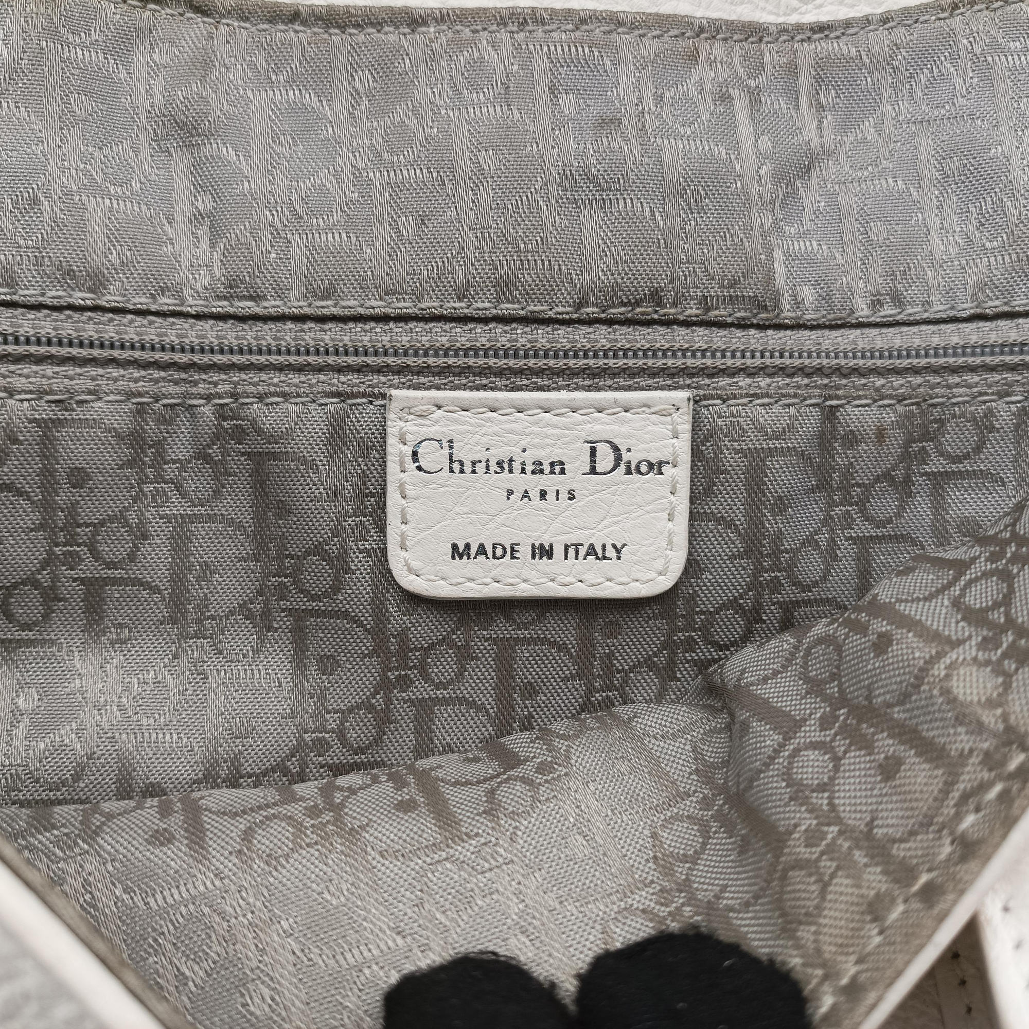 Pre-owned Christian Dior Gaucho White leather  handbag | stylenewstar