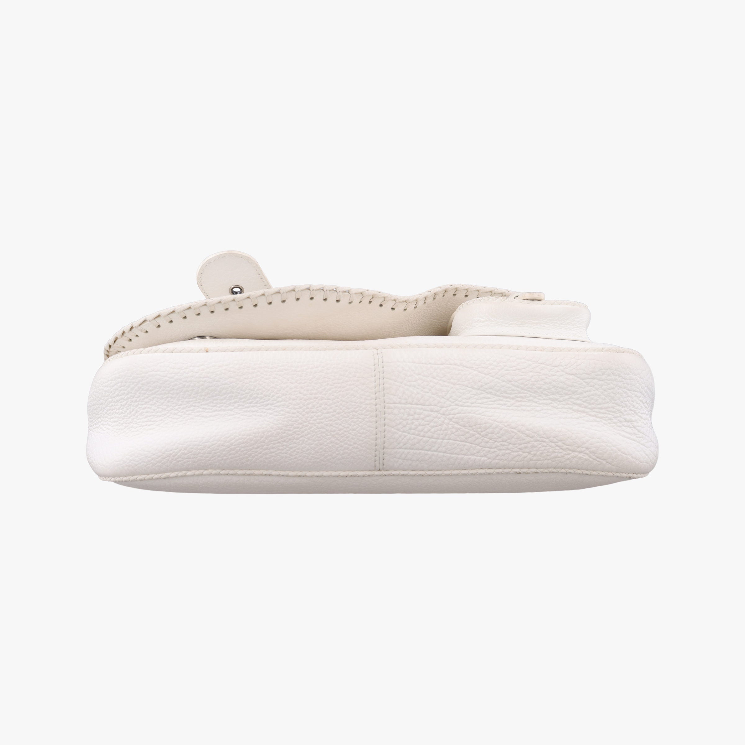 Pre-owned Christian Dior Gaucho White leather  handbag | stylenewstar