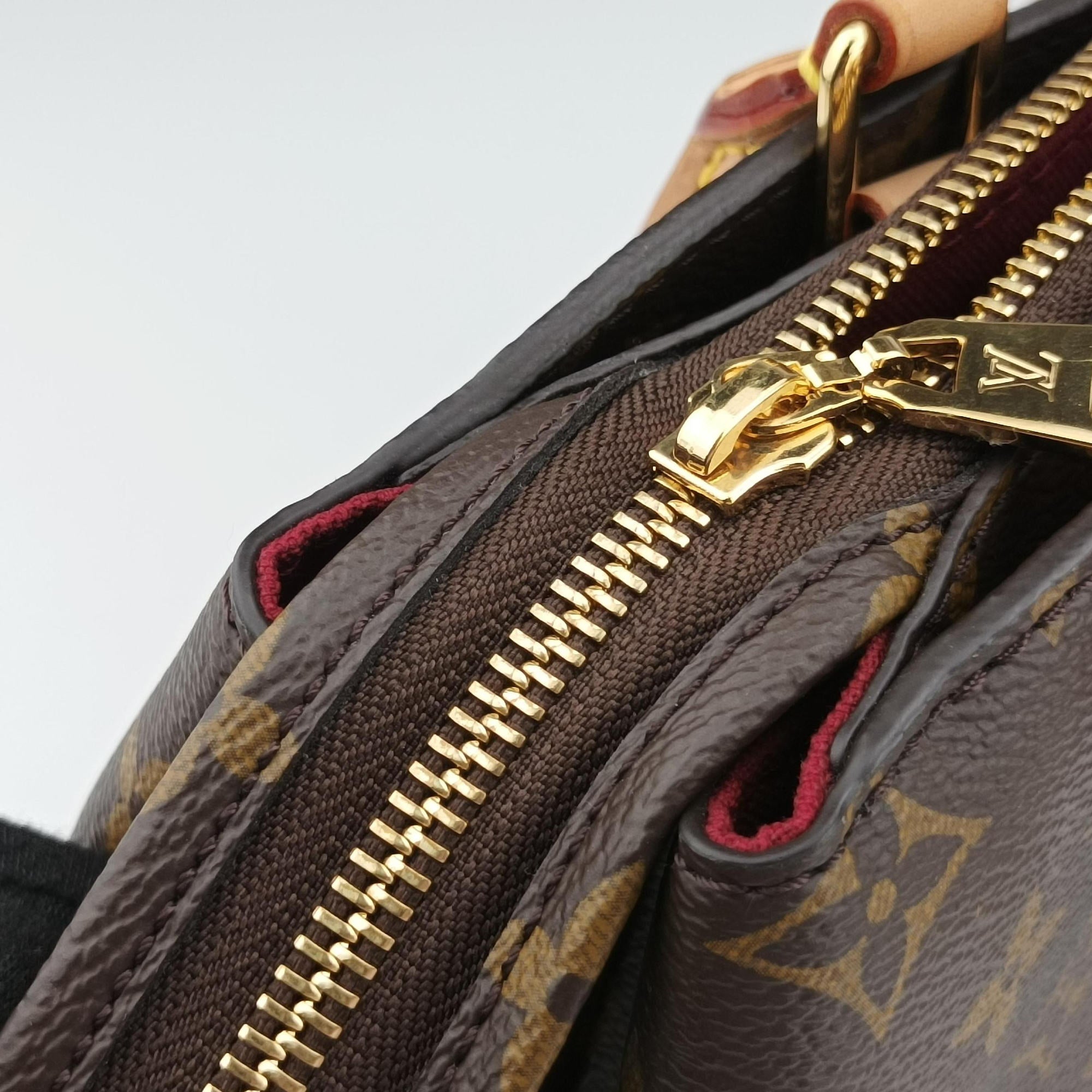 Pre-owned Louis Vuitton Petit Palais PM BROWN Monogram Canvas M45900 handbag | stylenewstar