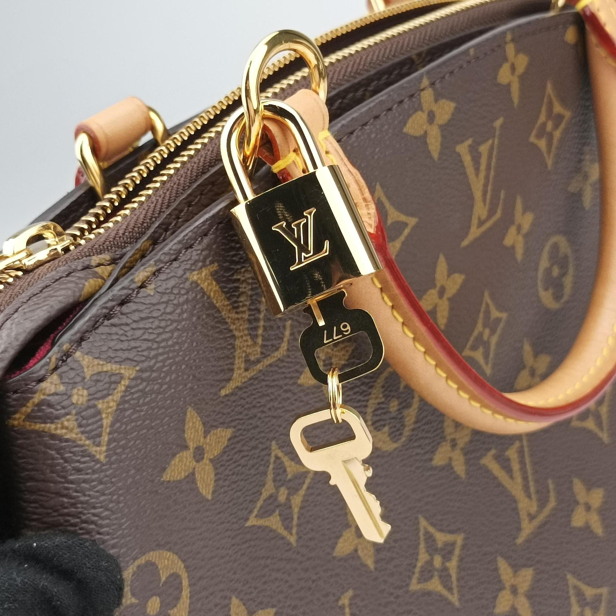 Pre-owned Louis Vuitton Petit Palais PM BROWN Monogram Canvas M45900 handbag | stylenewstar