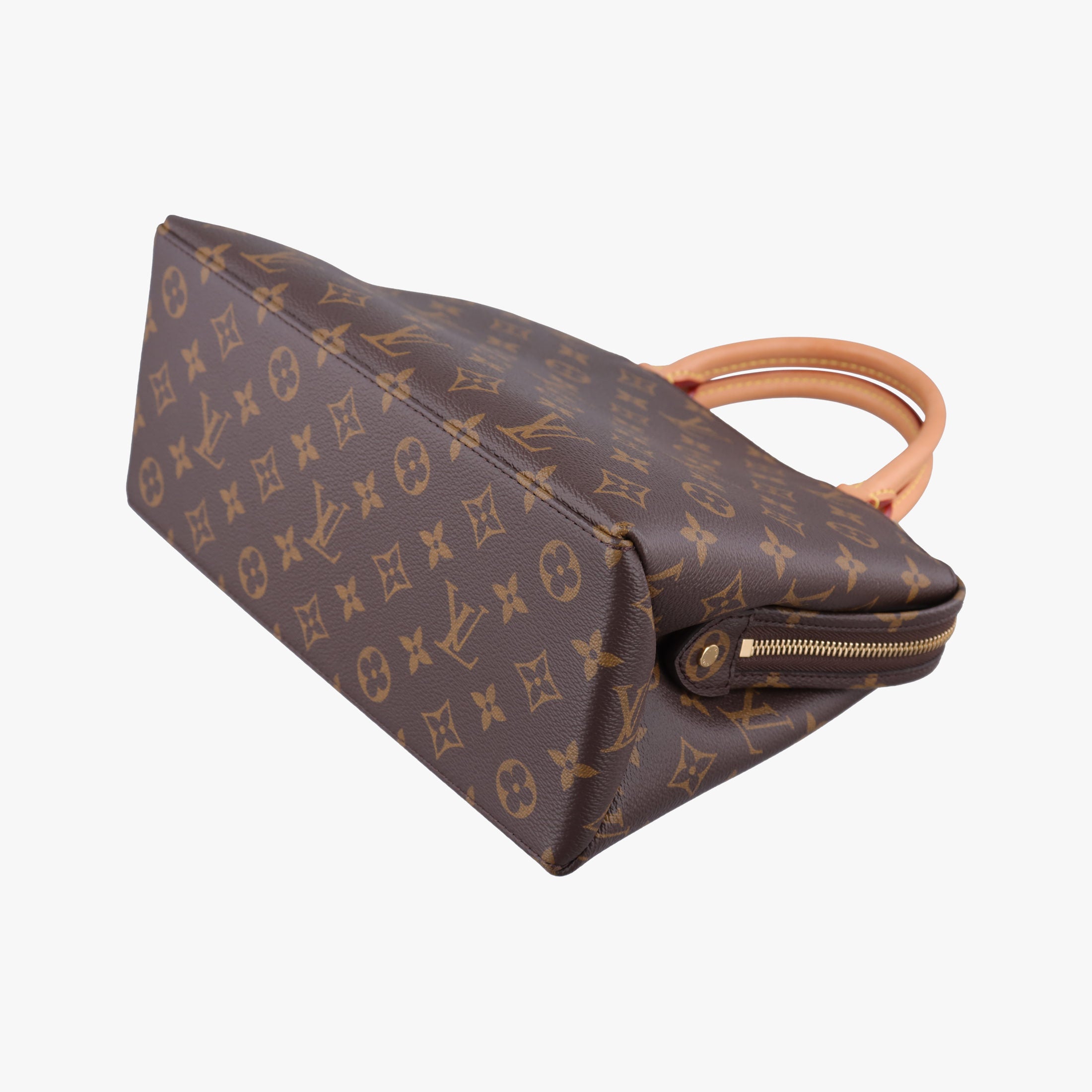 Pre-owned Louis Vuitton Petit Palais PM BROWN Monogram Canvas M45900 handbag | stylenewstar
