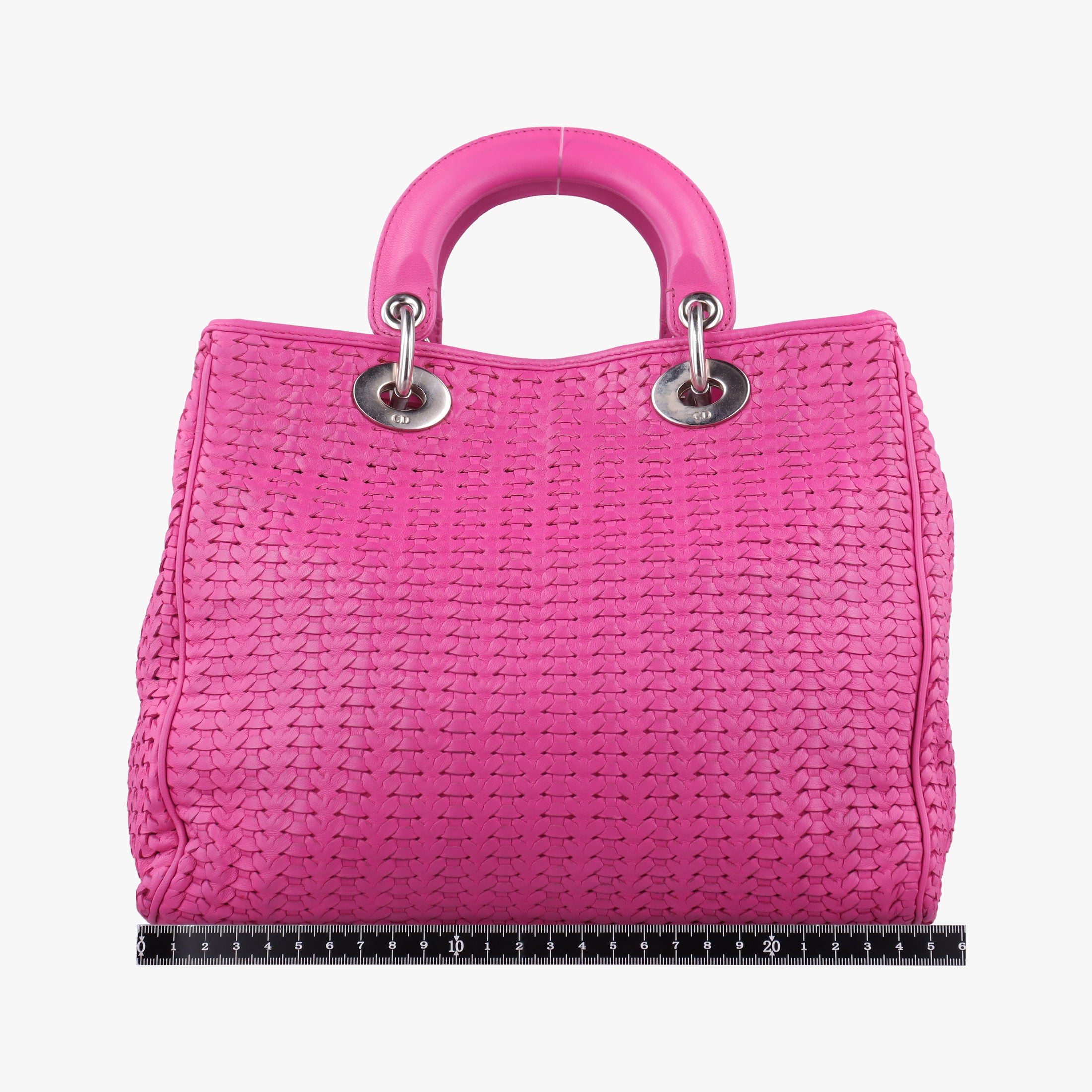 Pre-owned Christian Dior Soft Lady Dior Rose lambskin  handbag | stylenewstar