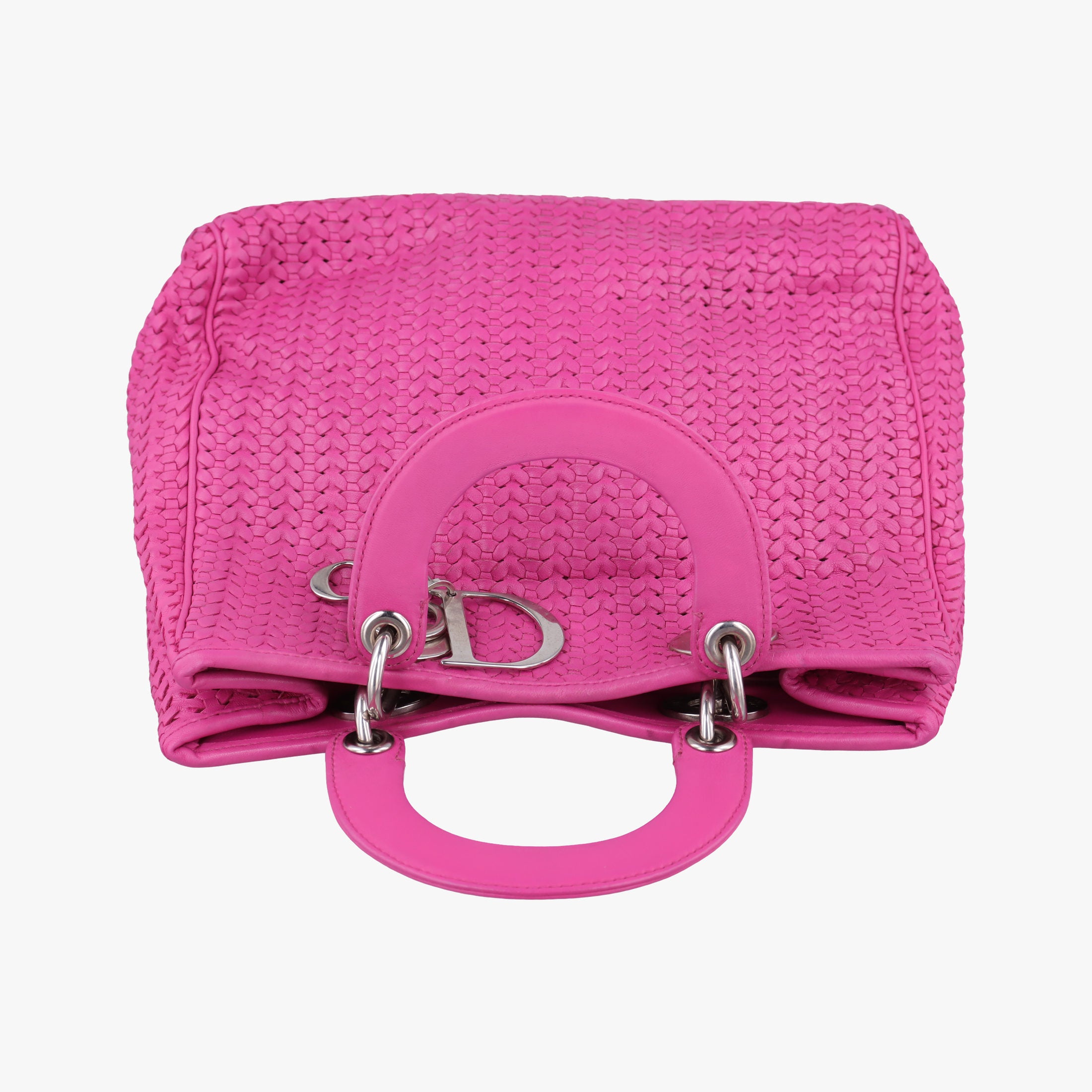 Pre-owned Christian Dior Soft Lady Dior Rose lambskin  handbag | stylenewstar