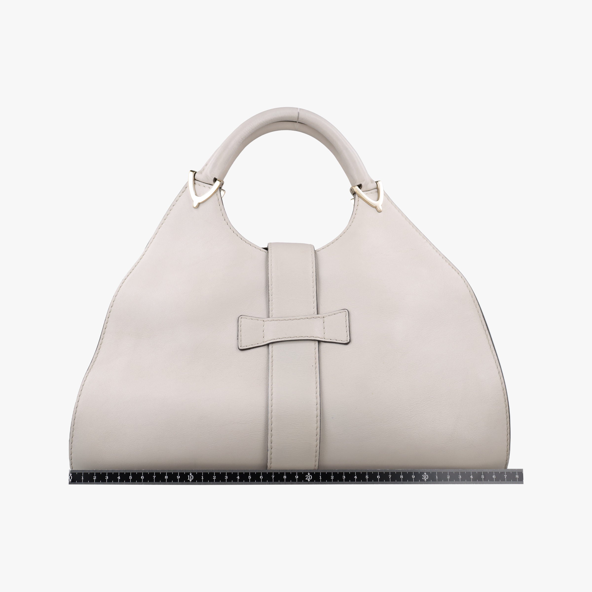 Pre-owned Gucci Stirrup White Leather 277514 handbag | stylenewstar