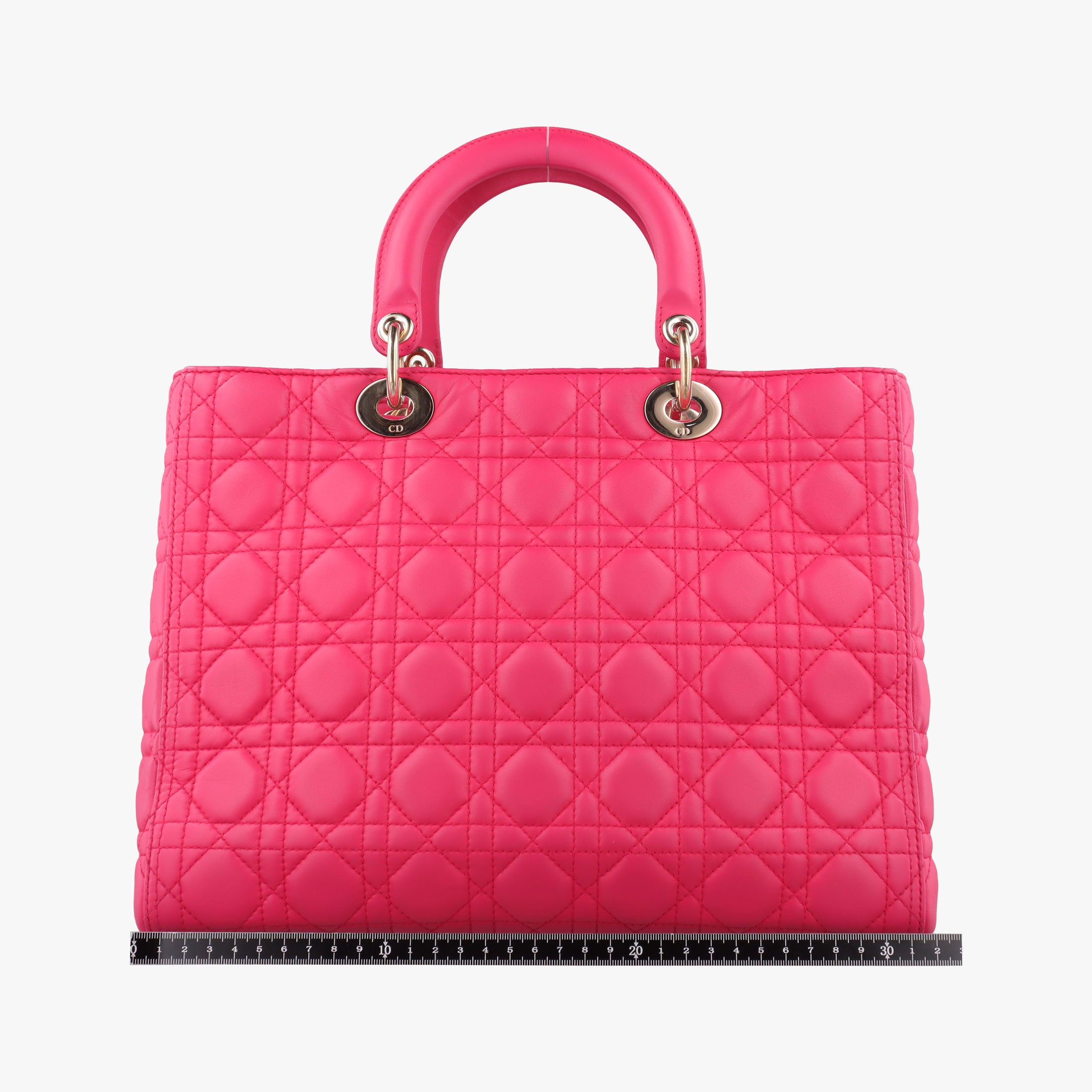 Pre-owned Christian Dior Lady Dior Rose lambskin  shoulderbag | stylenewstar