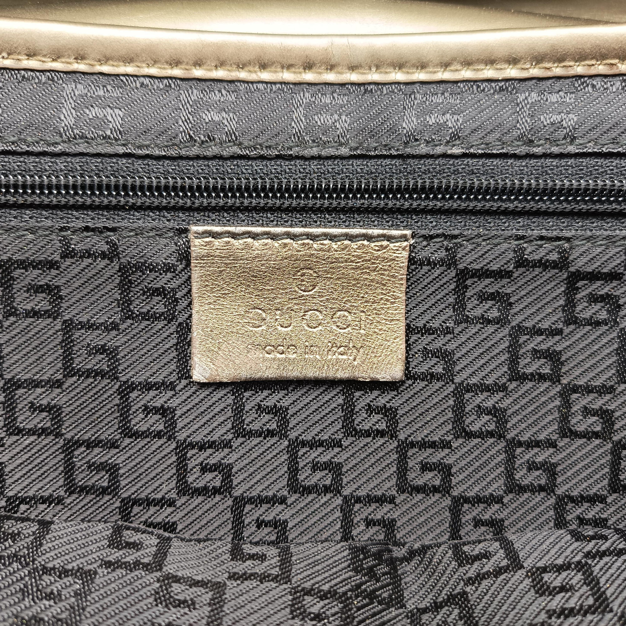Pre-owned Gucci Jackie Gold Leather 001.41 shoulderbag | stylenewstar
