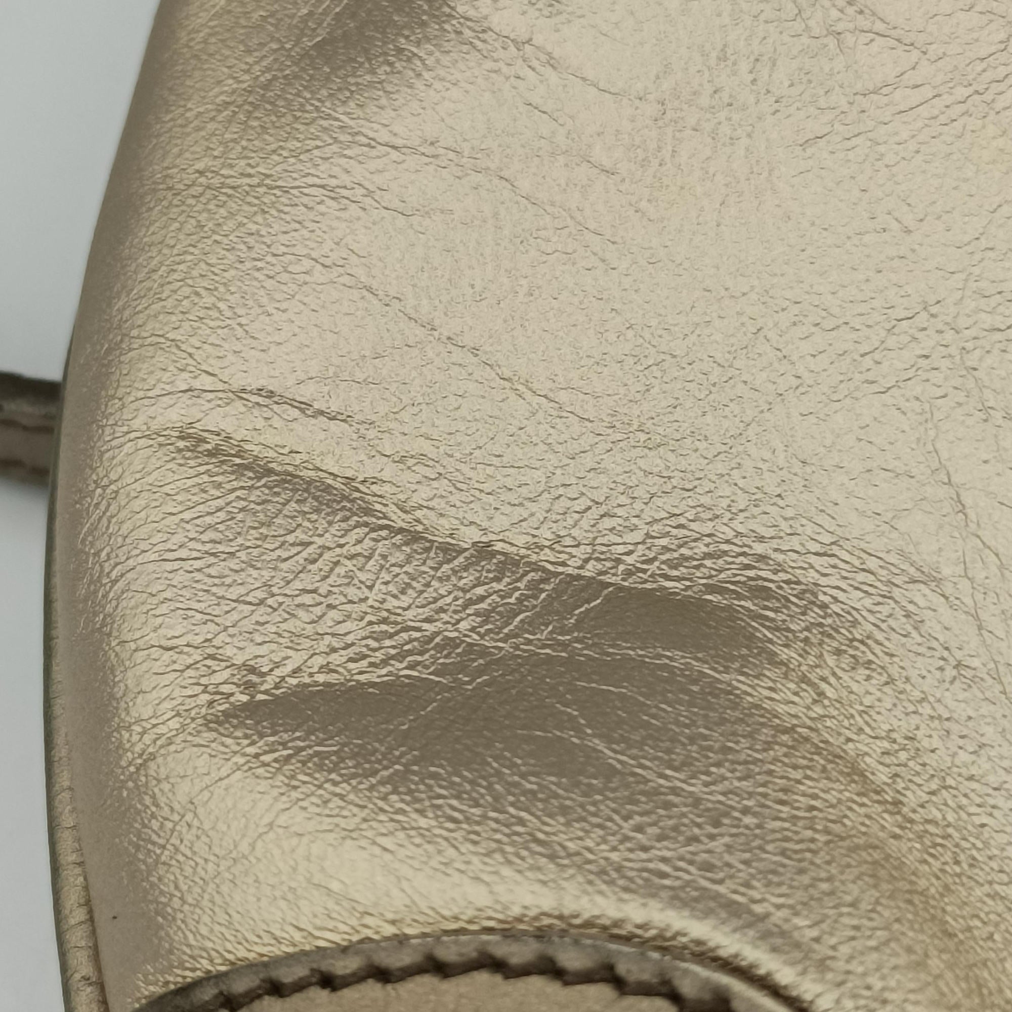 Pre-owned Gucci Jackie Gold Leather 001.41 shoulderbag | stylenewstar