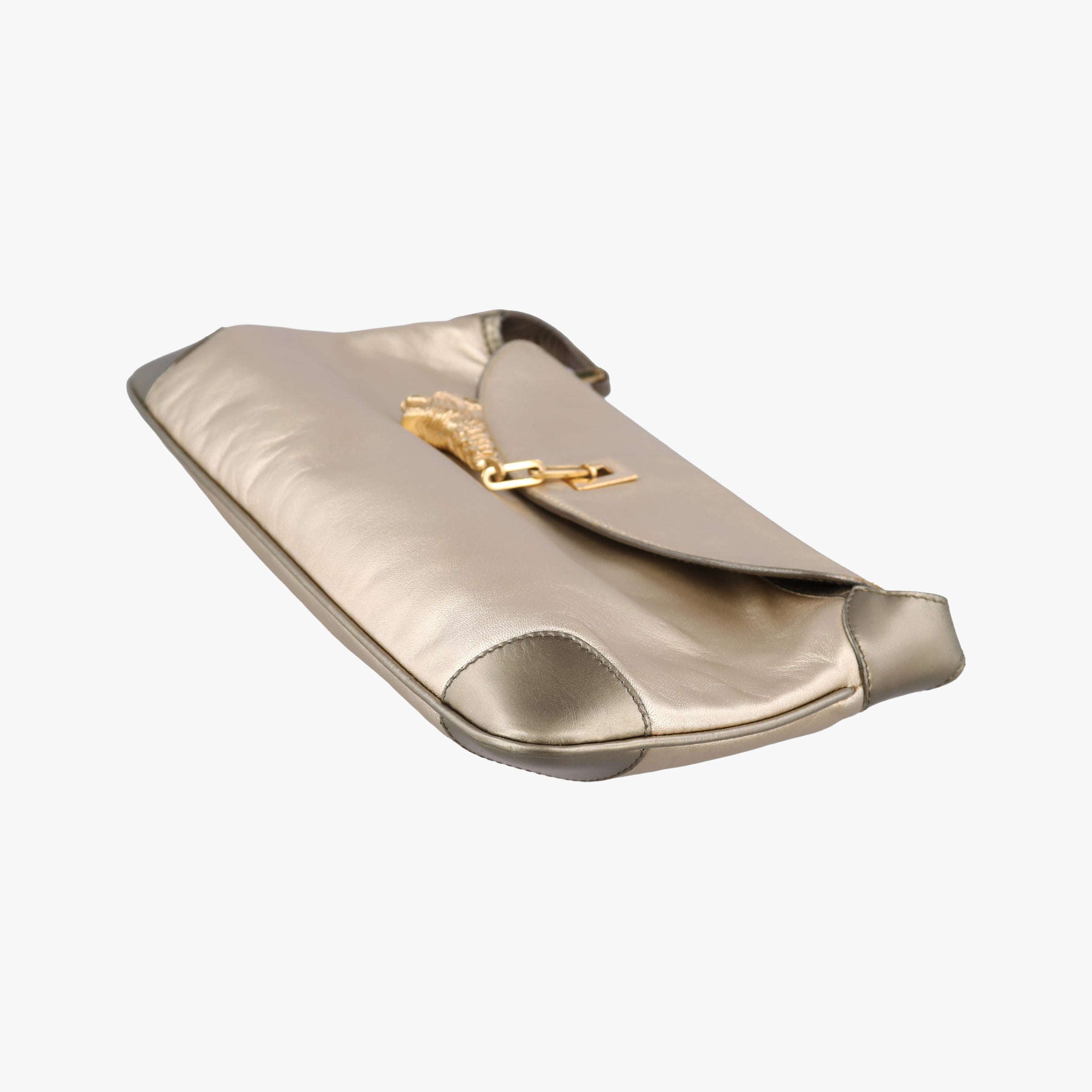 Pre-owned Gucci Jackie Gold Leather 001.41 shoulderbag | stylenewstar