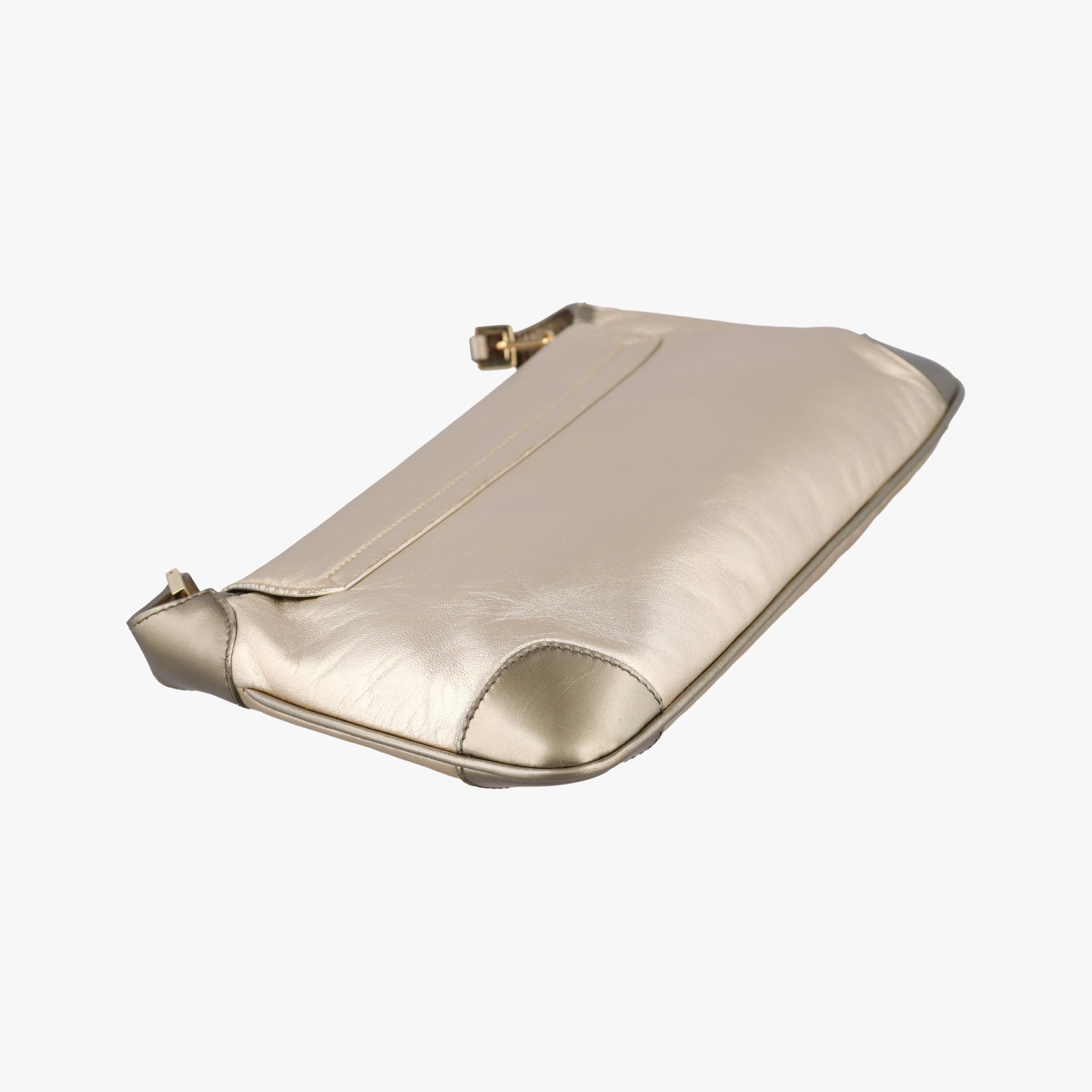 Pre-owned Gucci Jackie Gold Leather 001.41 shoulderbag | stylenewstar