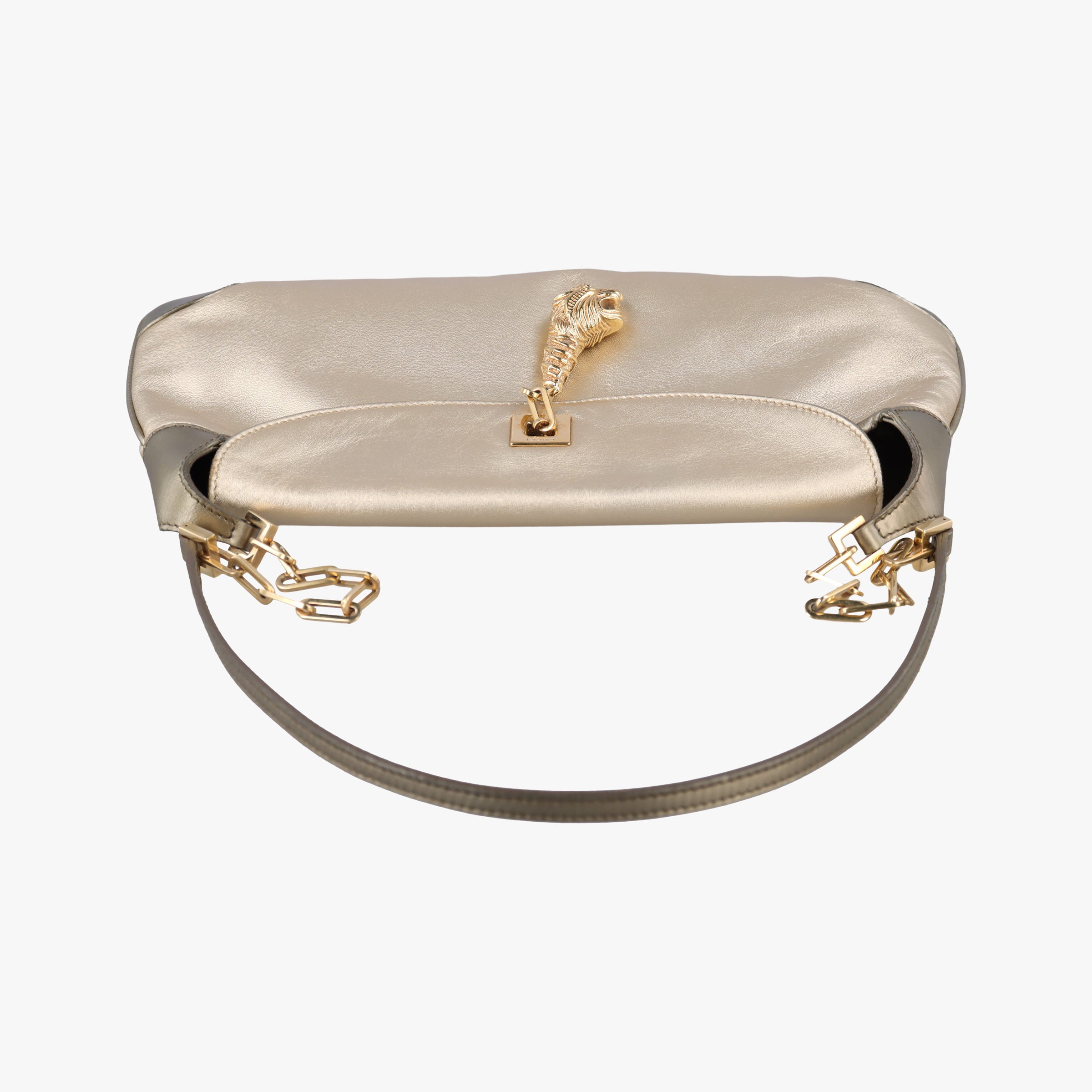 Pre-owned Gucci Jackie Gold Leather 001.41 shoulderbag | stylenewstar
