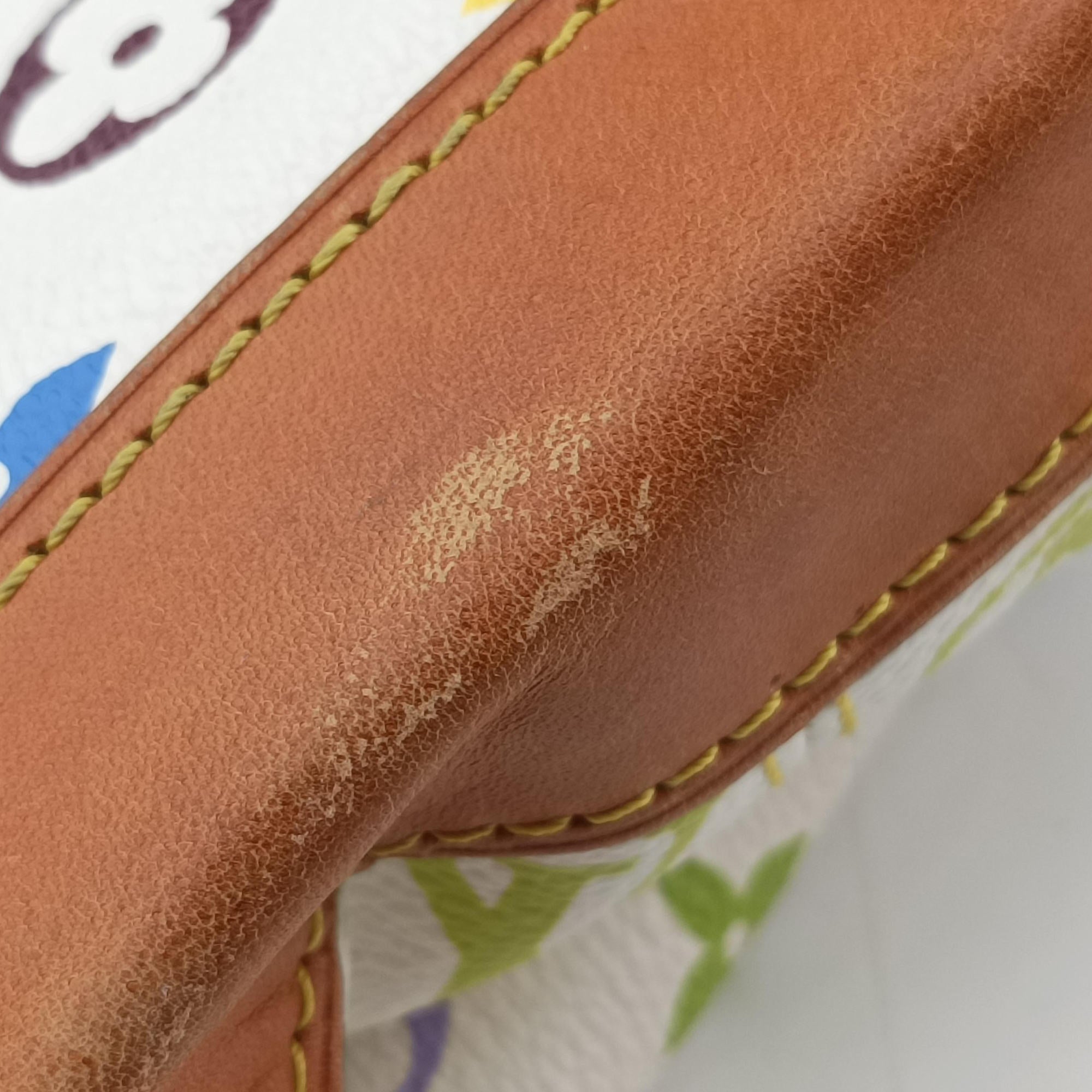 Pre-owned Louis Vuitton URSULA white Monogram Multicolor M40123 handbag | stylenewstar