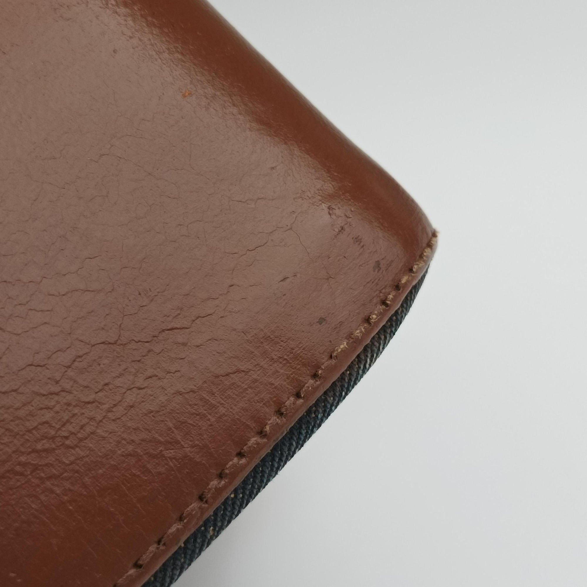 Secondhand Christian Dior Street Chic Brown×blue canvasxleather  shoulderbag | stylenewstar