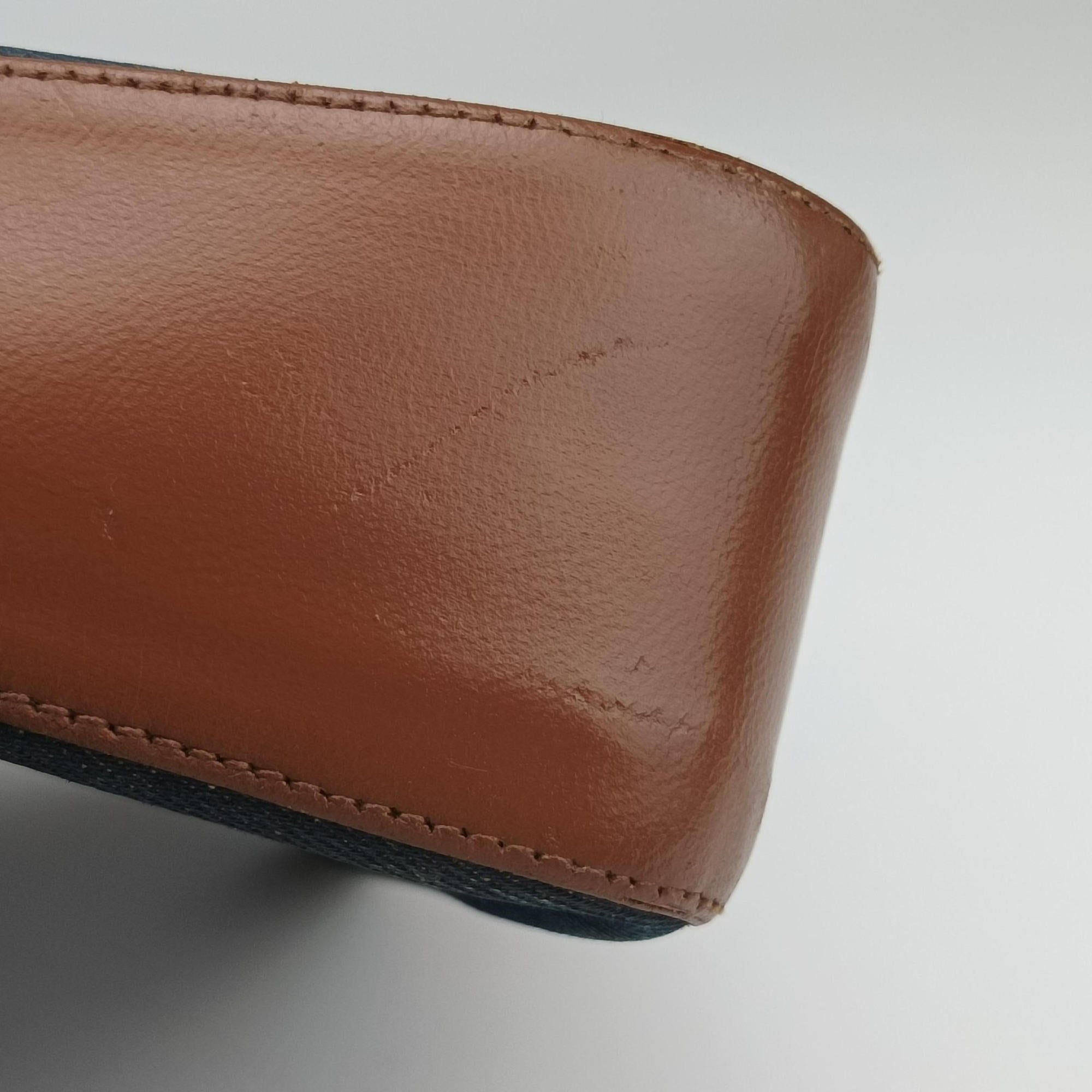 Secondhand Christian Dior Street Chic Brown×blue canvasxleather  shoulderbag | stylenewstar