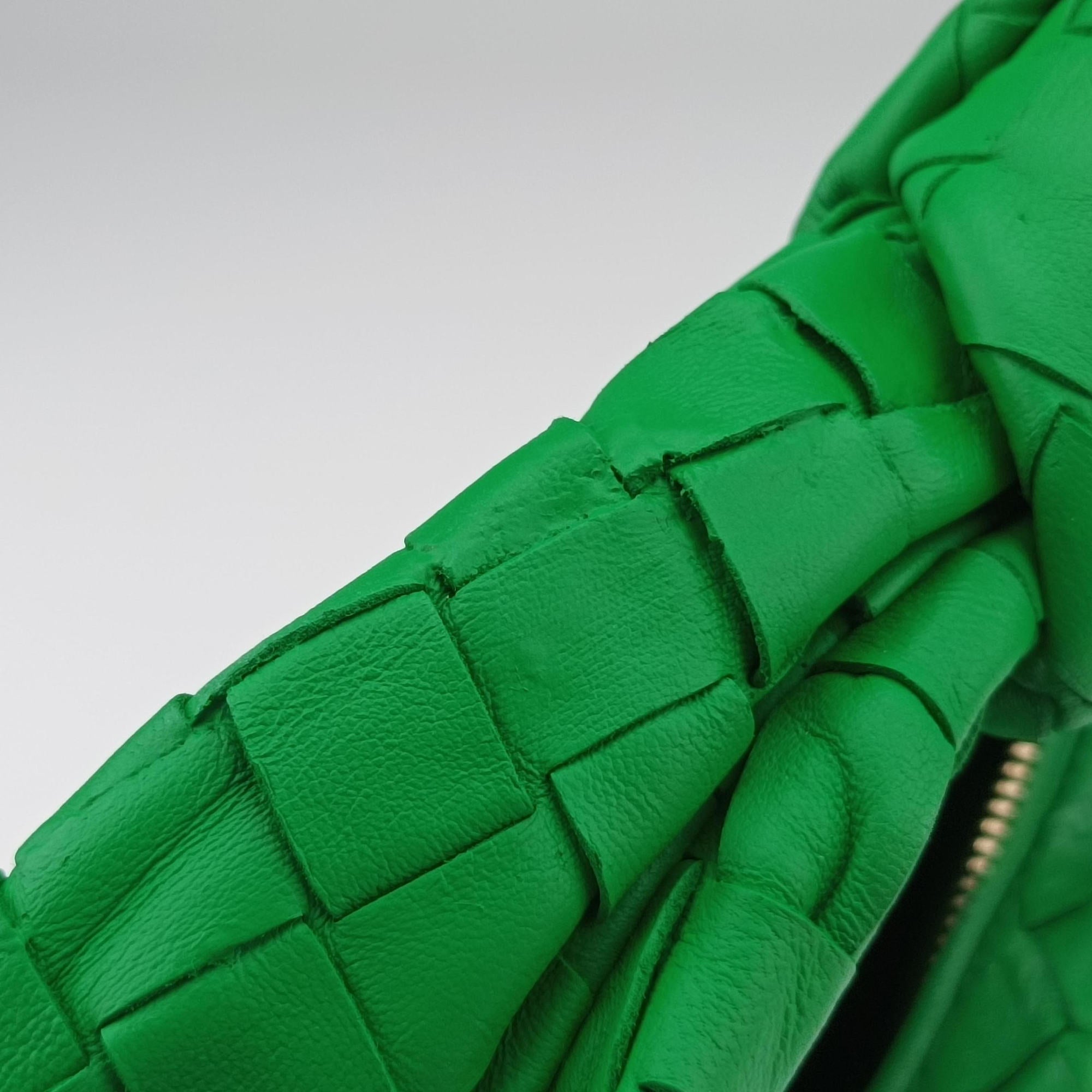 Vintage Bottega Veneta The Jodie Green lambskin  handbag | stylenewstar