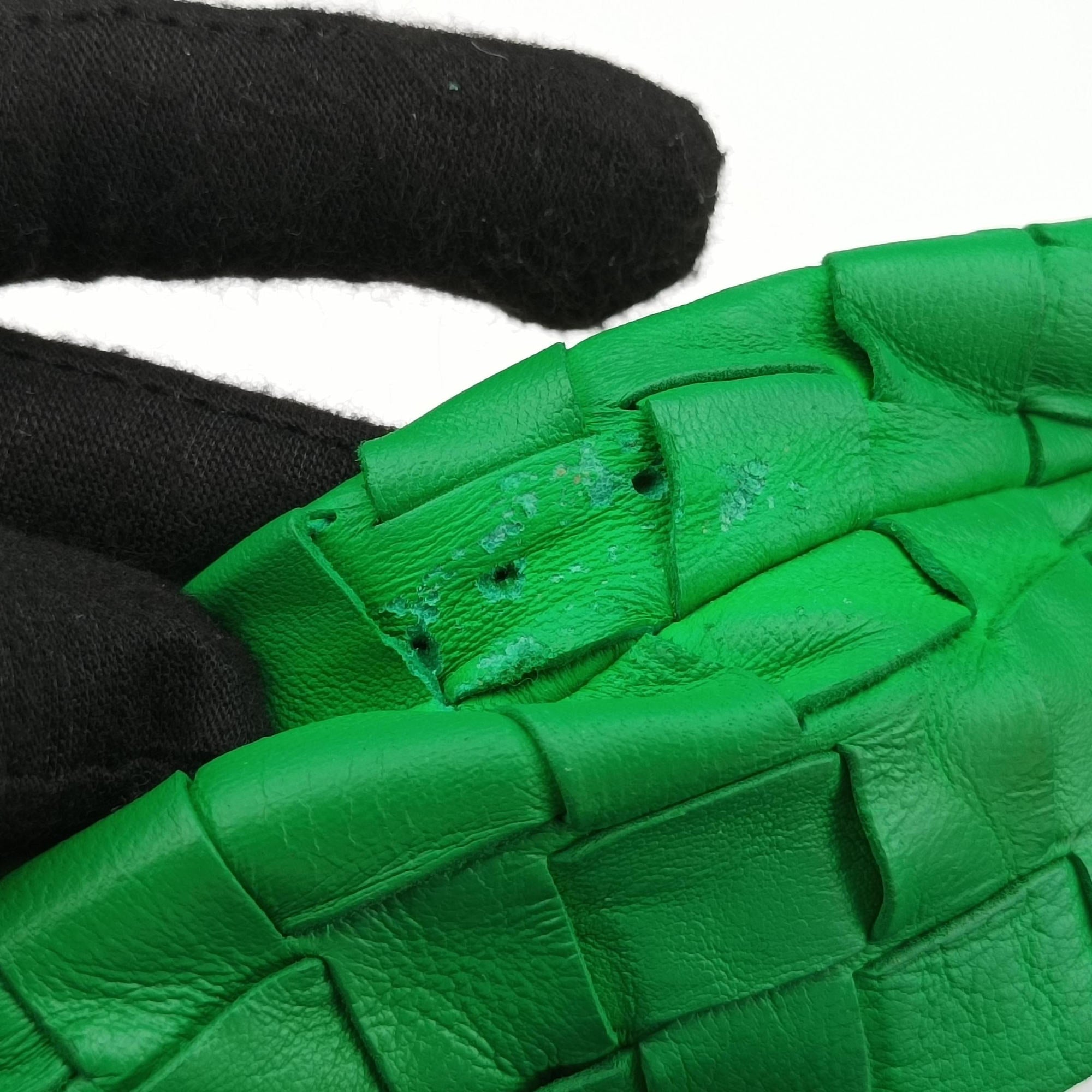 Vintage Bottega Veneta The Jodie Green lambskin  handbag | stylenewstar