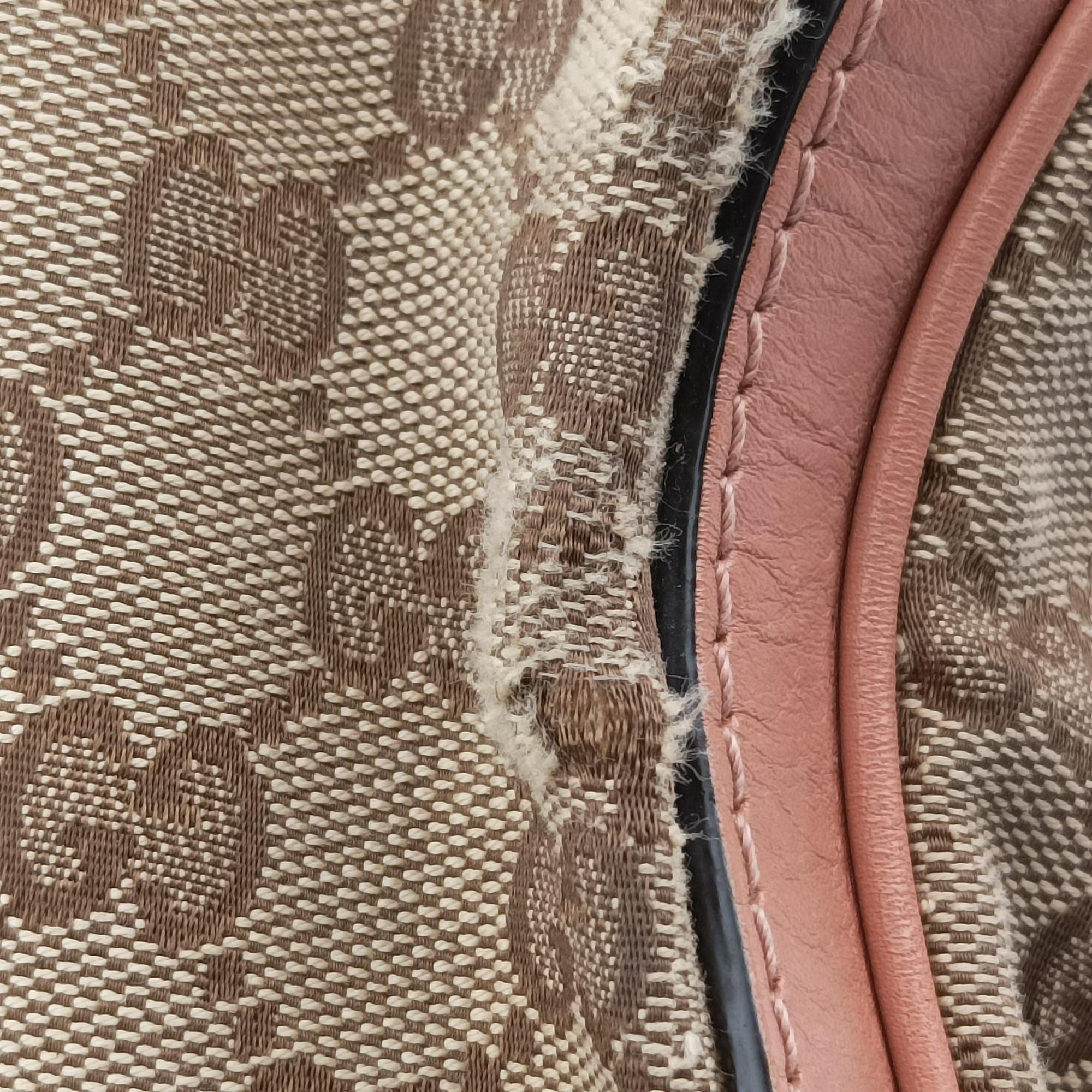 Pre-owned Gucci Sherry Line Beige×red×orange Canvas×Leather 247205 shoulderbag | stylenewstar
