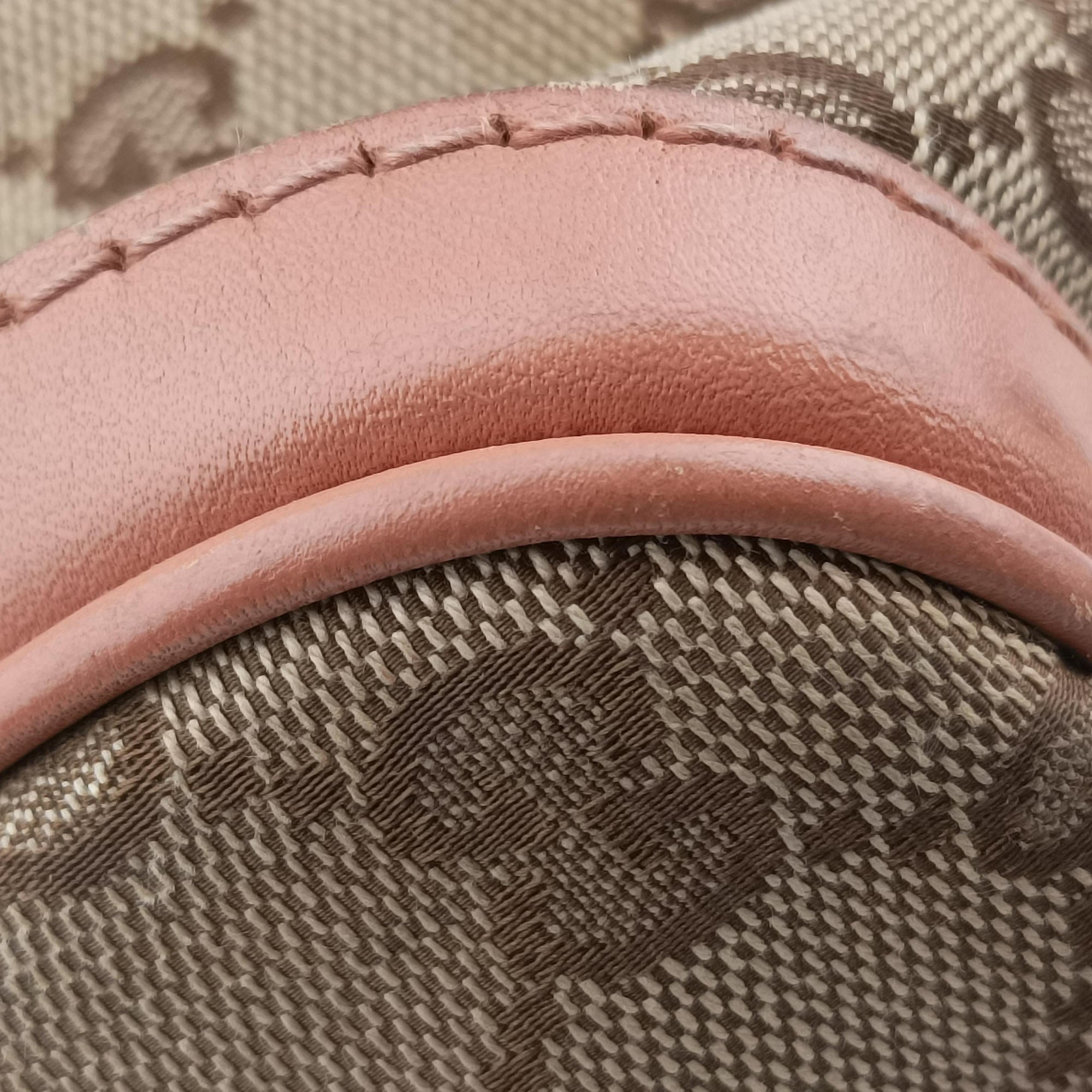 Pre-owned Gucci Sherry Line Beige×red×orange Canvas×Leather 247205 shoulderbag | stylenewstar