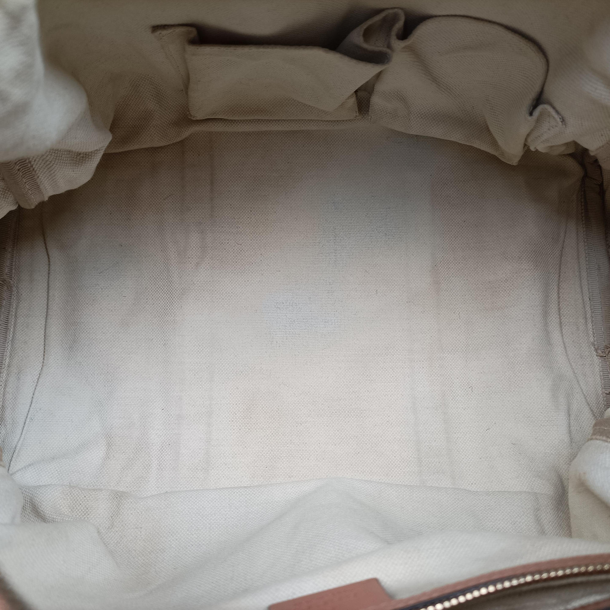 Pre-owned Gucci Sherry Line Beige×red×orange Canvas×Leather 247205 shoulderbag | stylenewstar