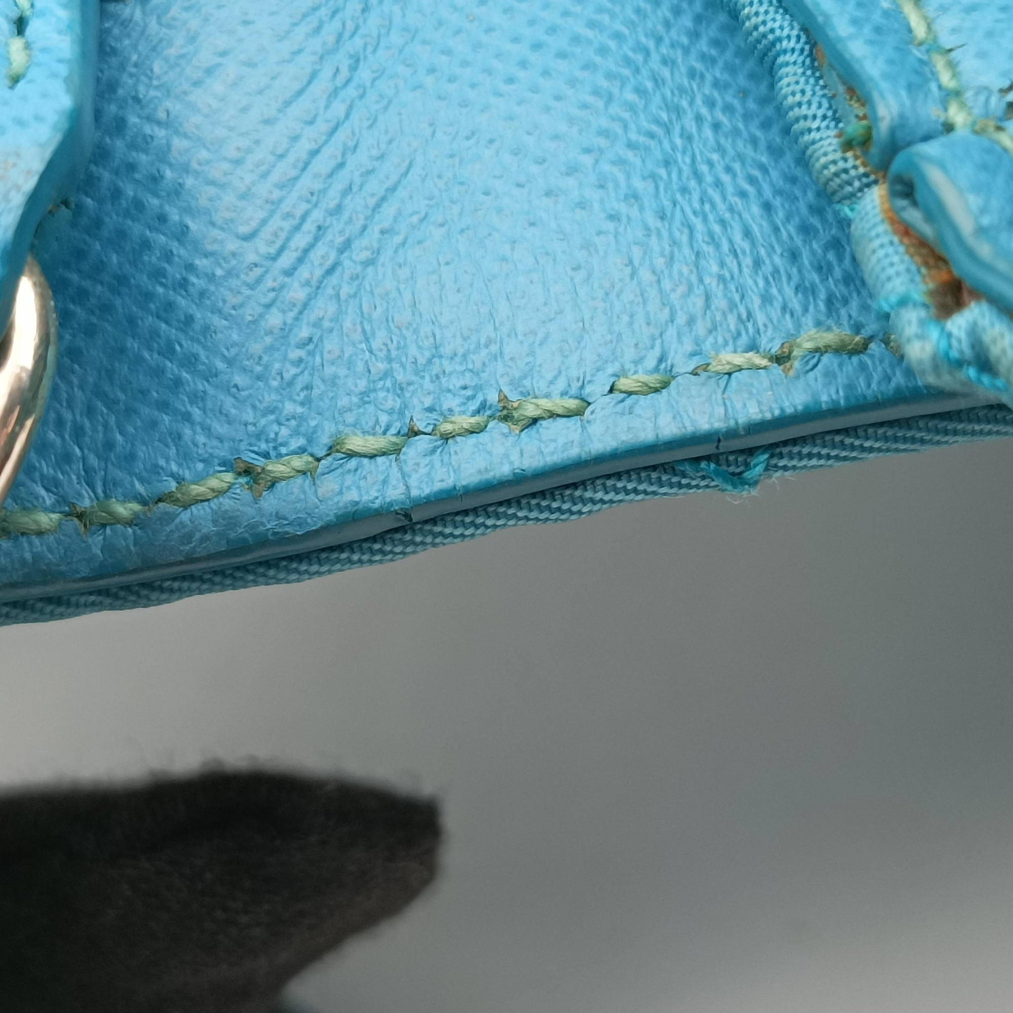 Pre-owned Prada Tessuto Nylon Quilted Impuntu Flap Blue nylon  shoulderbag | stylenewstar