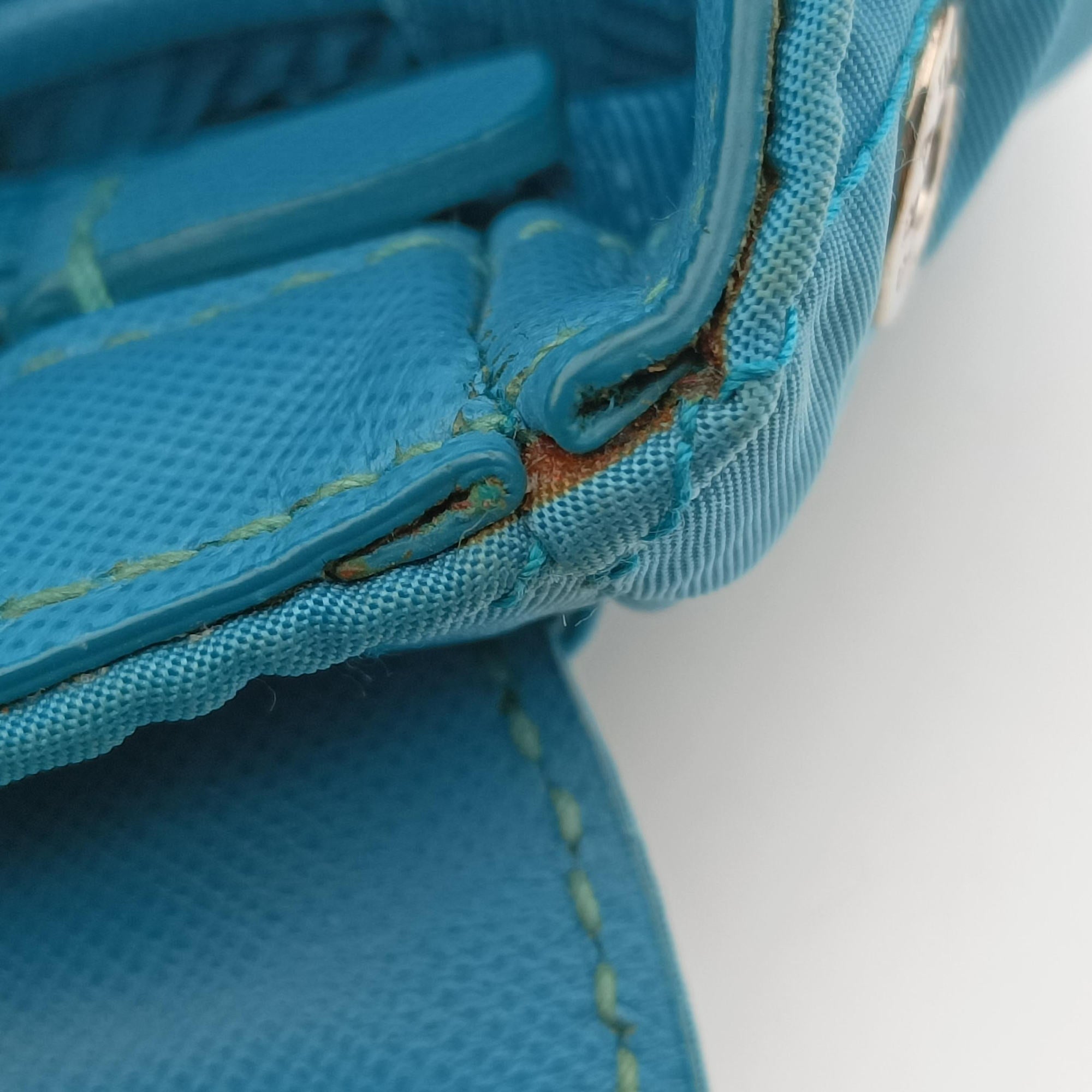 Pre-owned Prada Tessuto Nylon Quilted Impuntu Flap Blue nylon  shoulderbag | stylenewstar