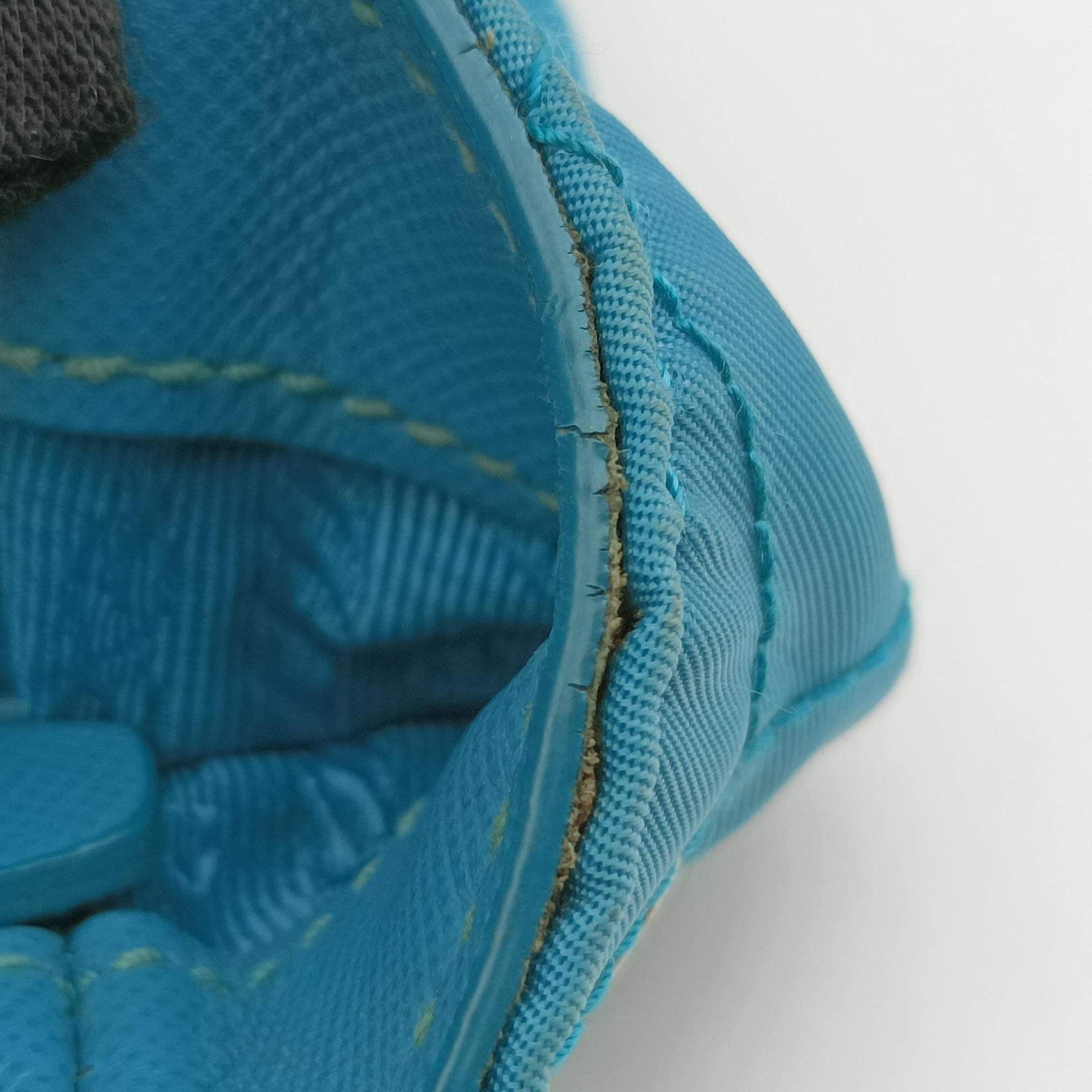 Pre-owned Prada Tessuto Nylon Quilted Impuntu Flap Blue nylon  shoulderbag | stylenewstar