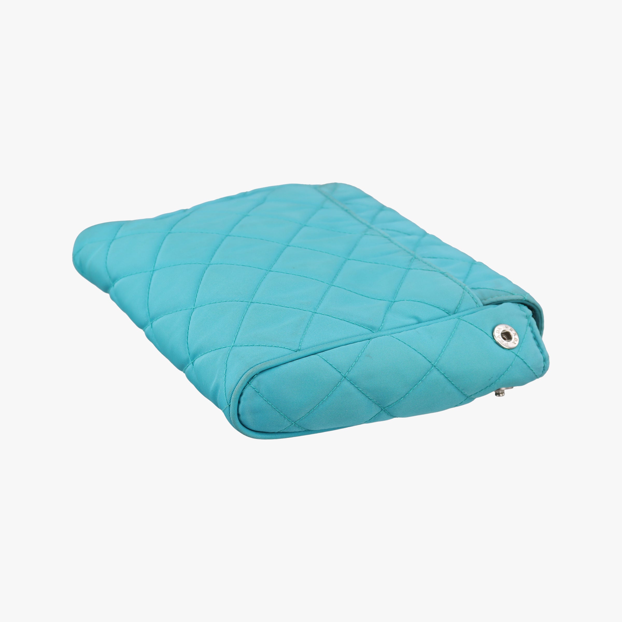 Pre-owned Prada Tessuto Nylon Quilted Impuntu Flap Blue nylon  shoulderbag | stylenewstar