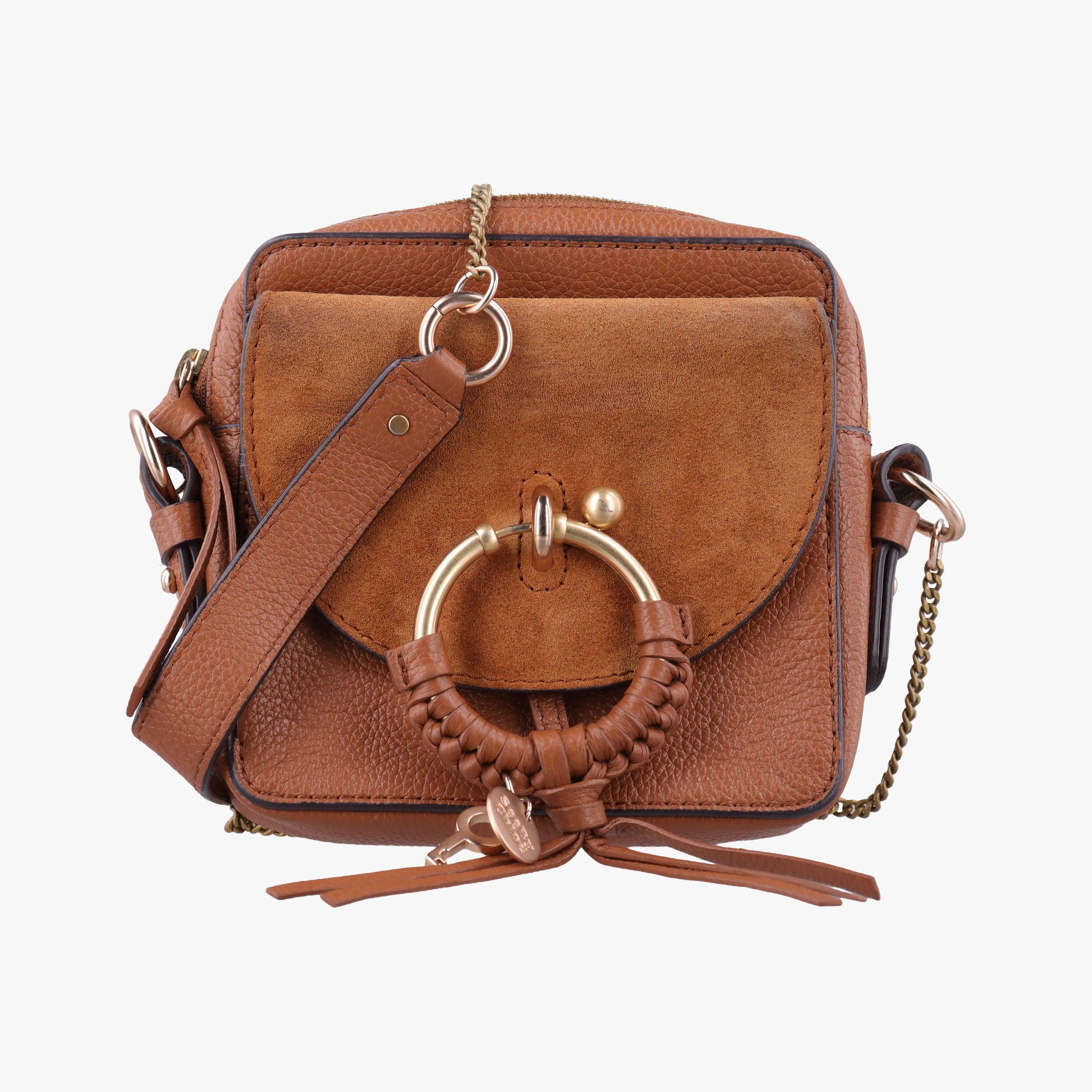 Pre-owned See By Chloe Joan Brown Suede × Leather ジョアン shoulderbag | stylenewstar