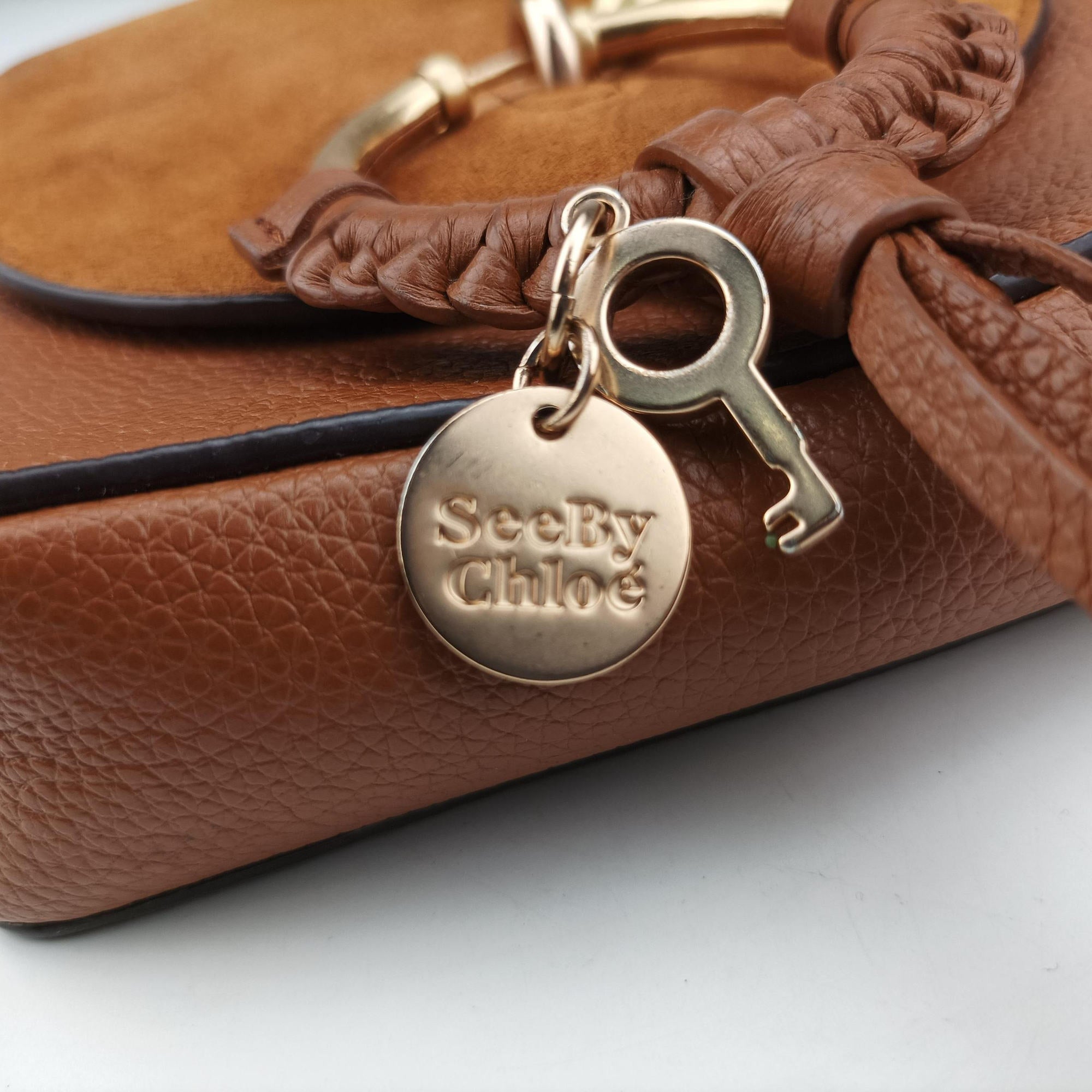 Pre-owned See By Chloe Joan Brown Suede × Leather ジョアン shoulderbag | stylenewstar