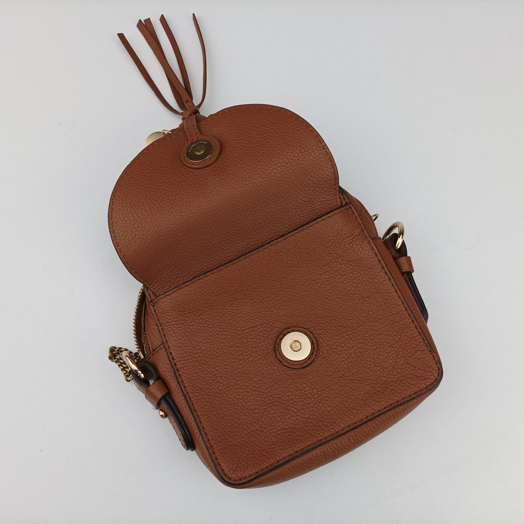 Pre-owned See By Chloe Joan Brown Suede × Leather ジョアン shoulderbag | stylenewstar