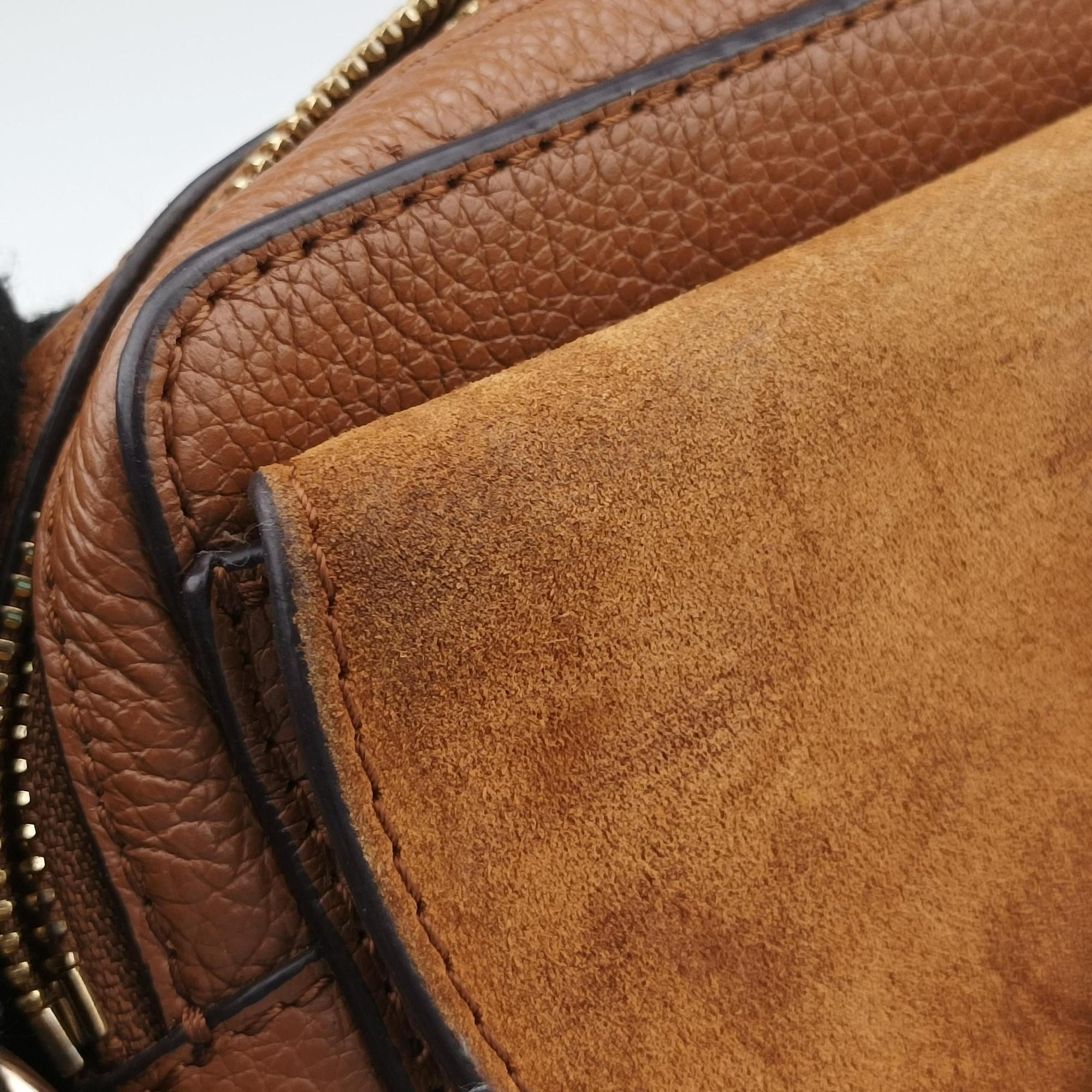 Pre-owned See By Chloe Joan Brown Suede × Leather ジョアン shoulderbag | stylenewstar