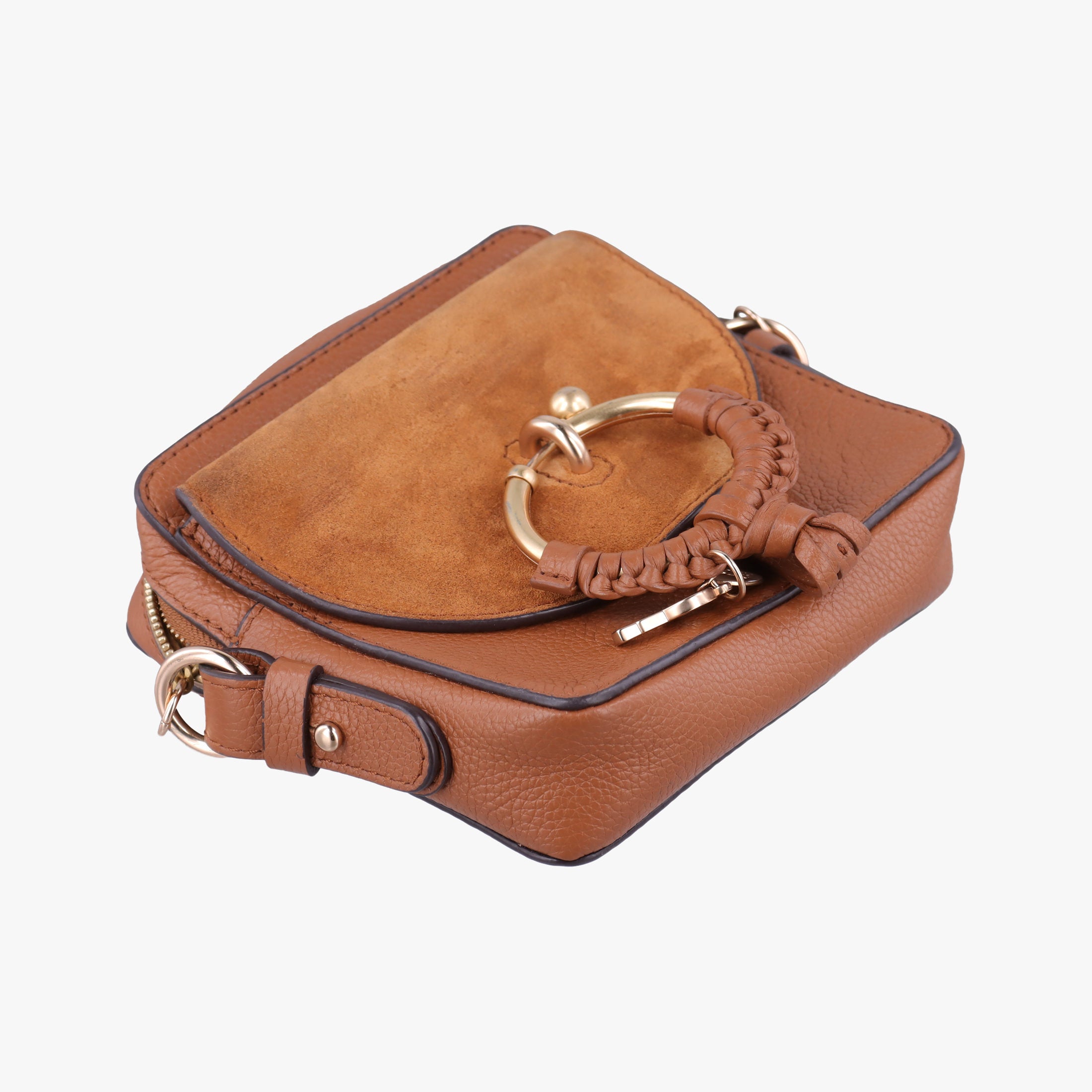 Pre-owned See By Chloe Joan Brown Suede × Leather ジョアン shoulderbag | stylenewstar