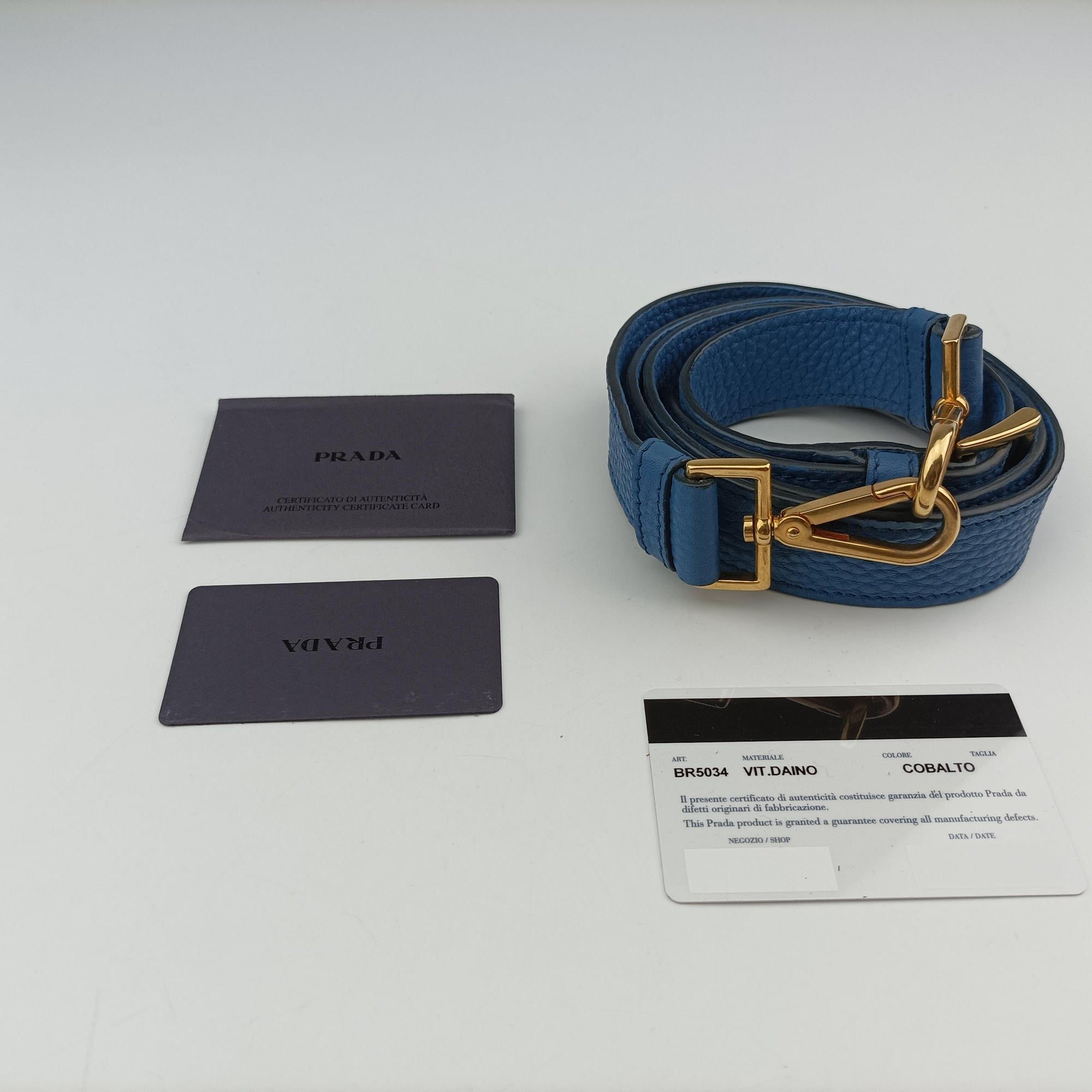 Vintage Prada Vitello Daino Sound Flap Top Handle Blue Leather BR5034 shoulderbag | stylenewstar