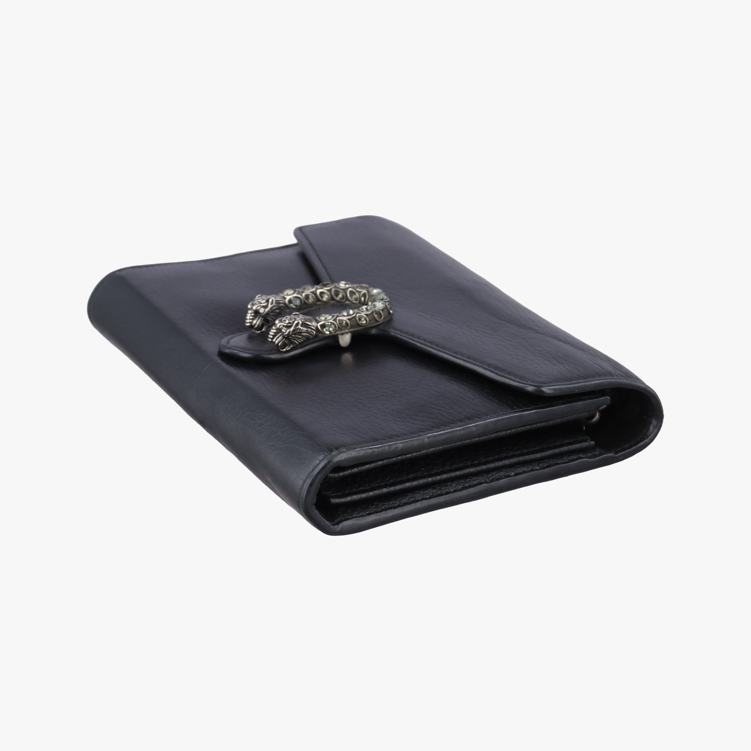 Pre-owned Gucci Dionysus Black Leather 401231 shoulderbag | stylenewstar
