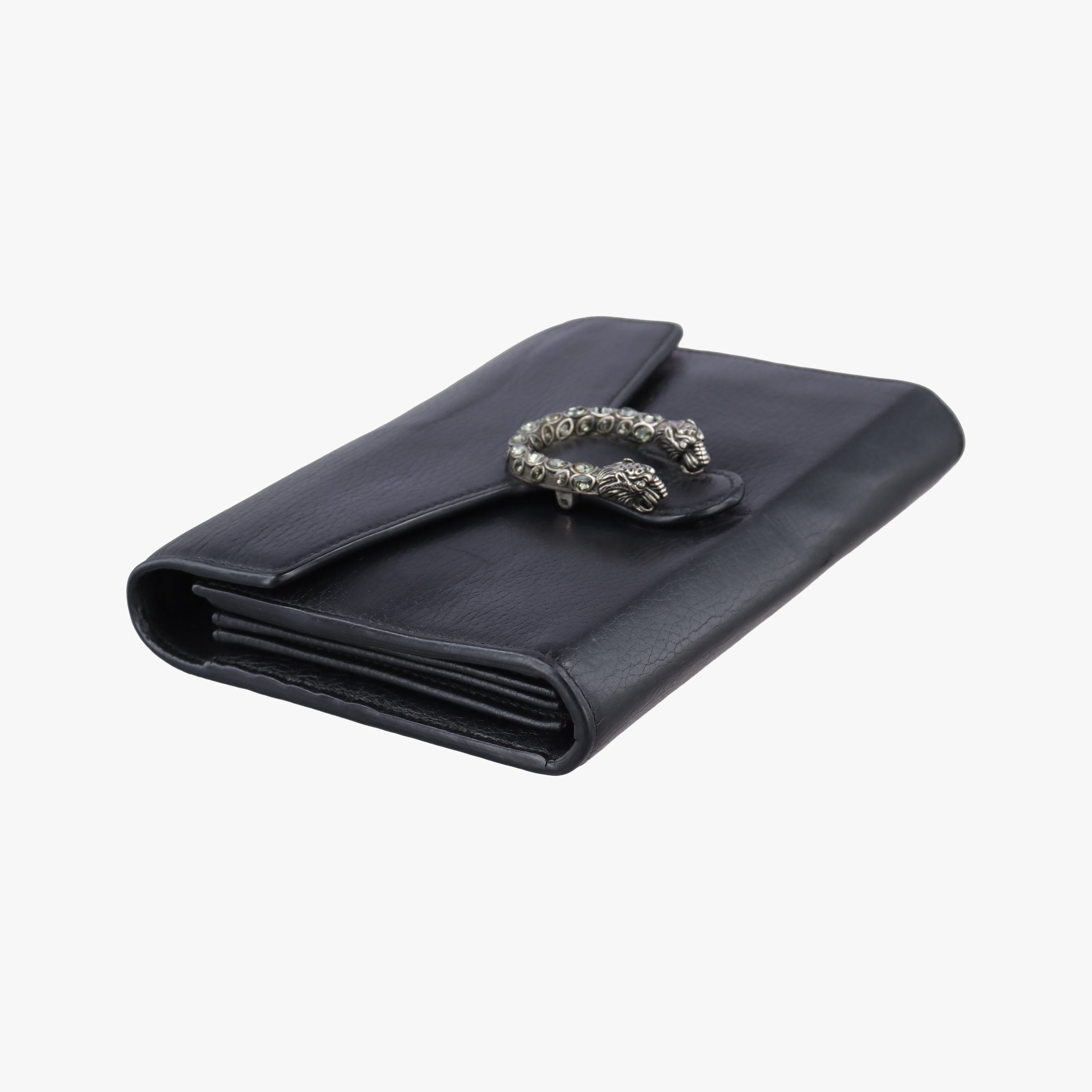 Pre-owned Gucci Dionysus Black Leather 401231 shoulderbag | stylenewstar