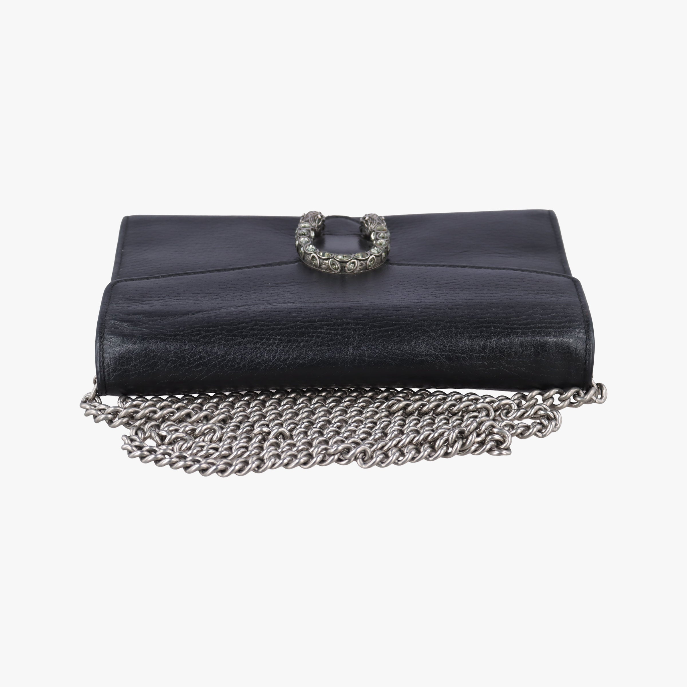 Pre-owned Gucci Dionysus Black Leather 401231 shoulderbag | stylenewstar