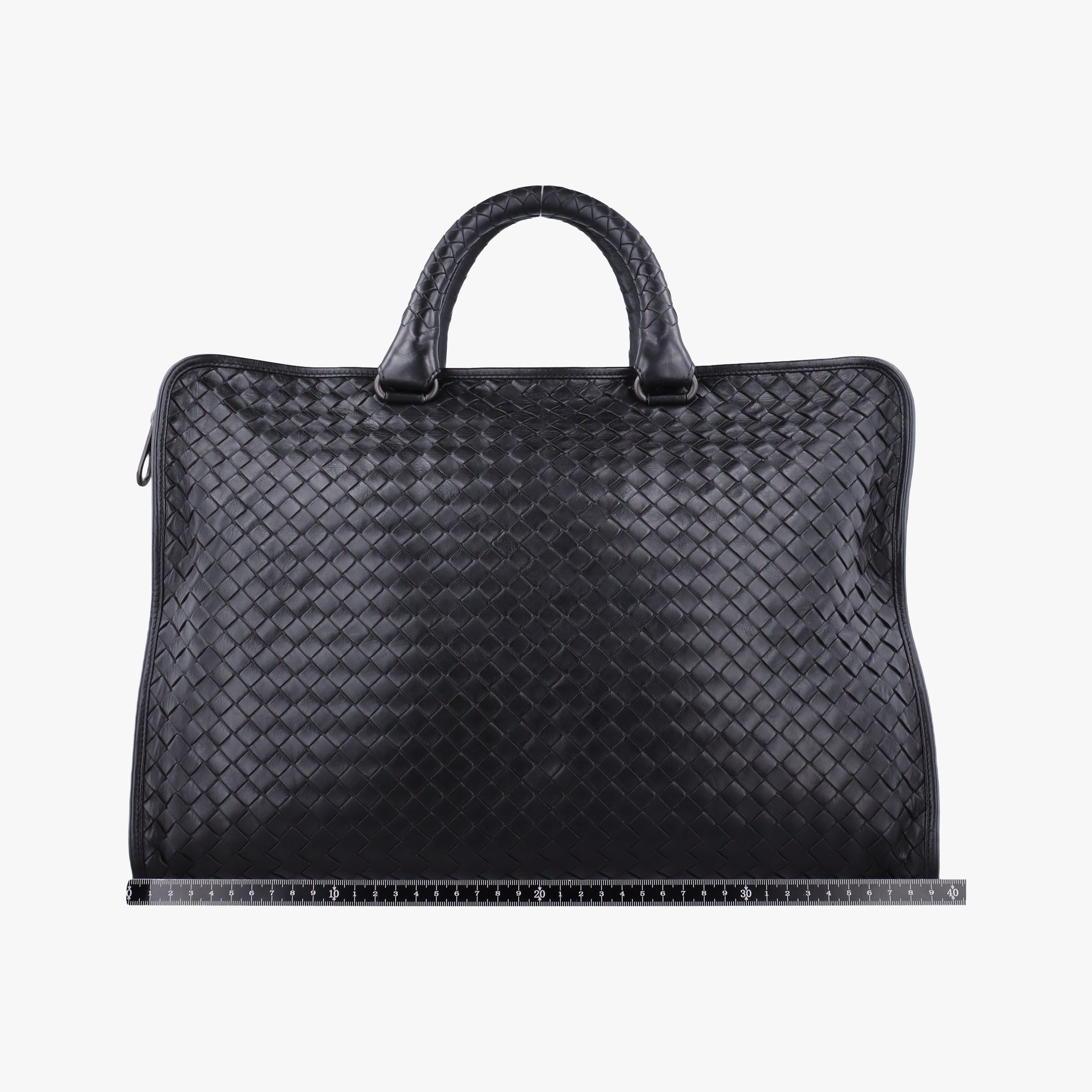Pre-owned Bottega Veneta Intrecciato Black lambskin  shoulderbag | stylenewstar