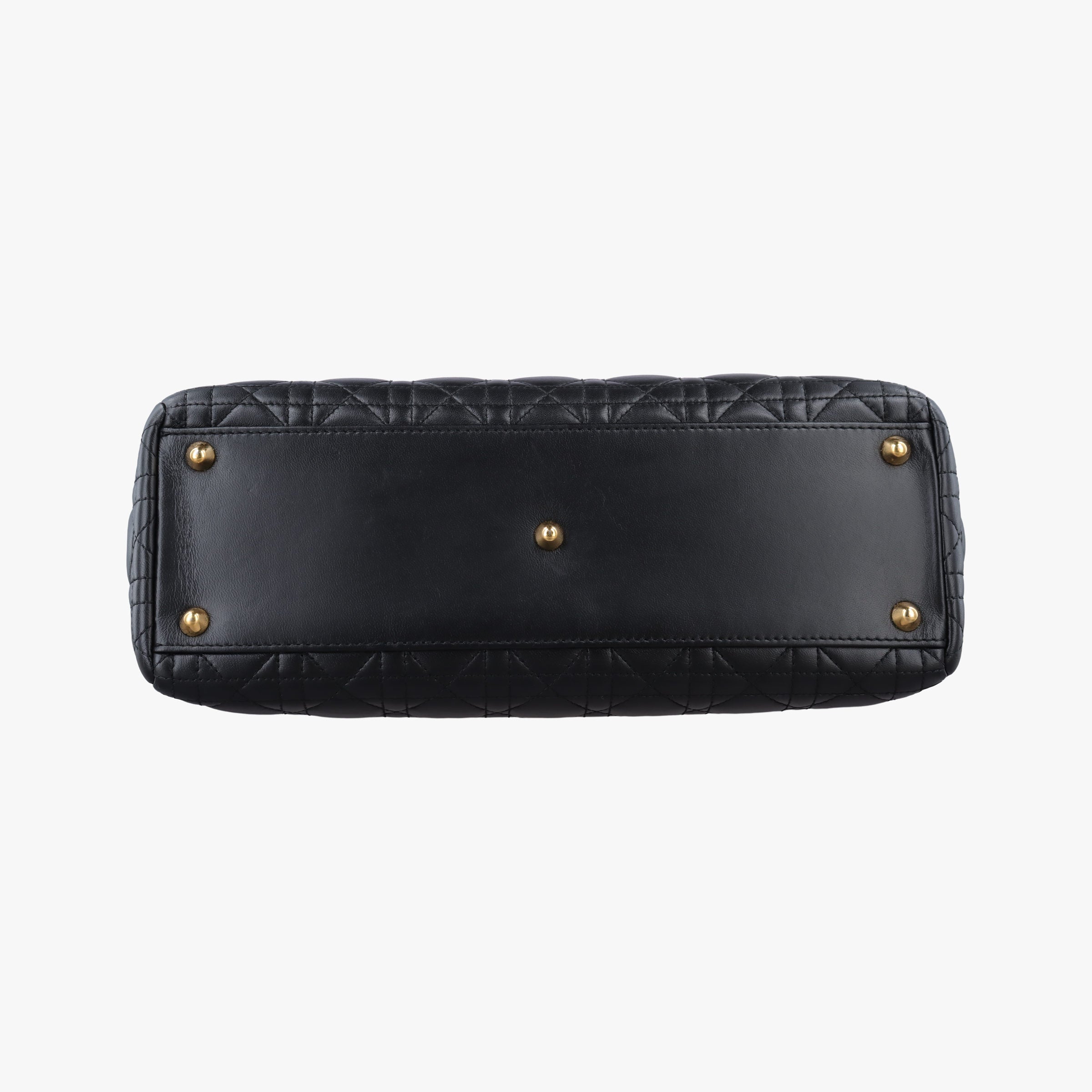 Pre-owned Christian Dior Lady Dior Black lambskin  handbag | stylenewstar