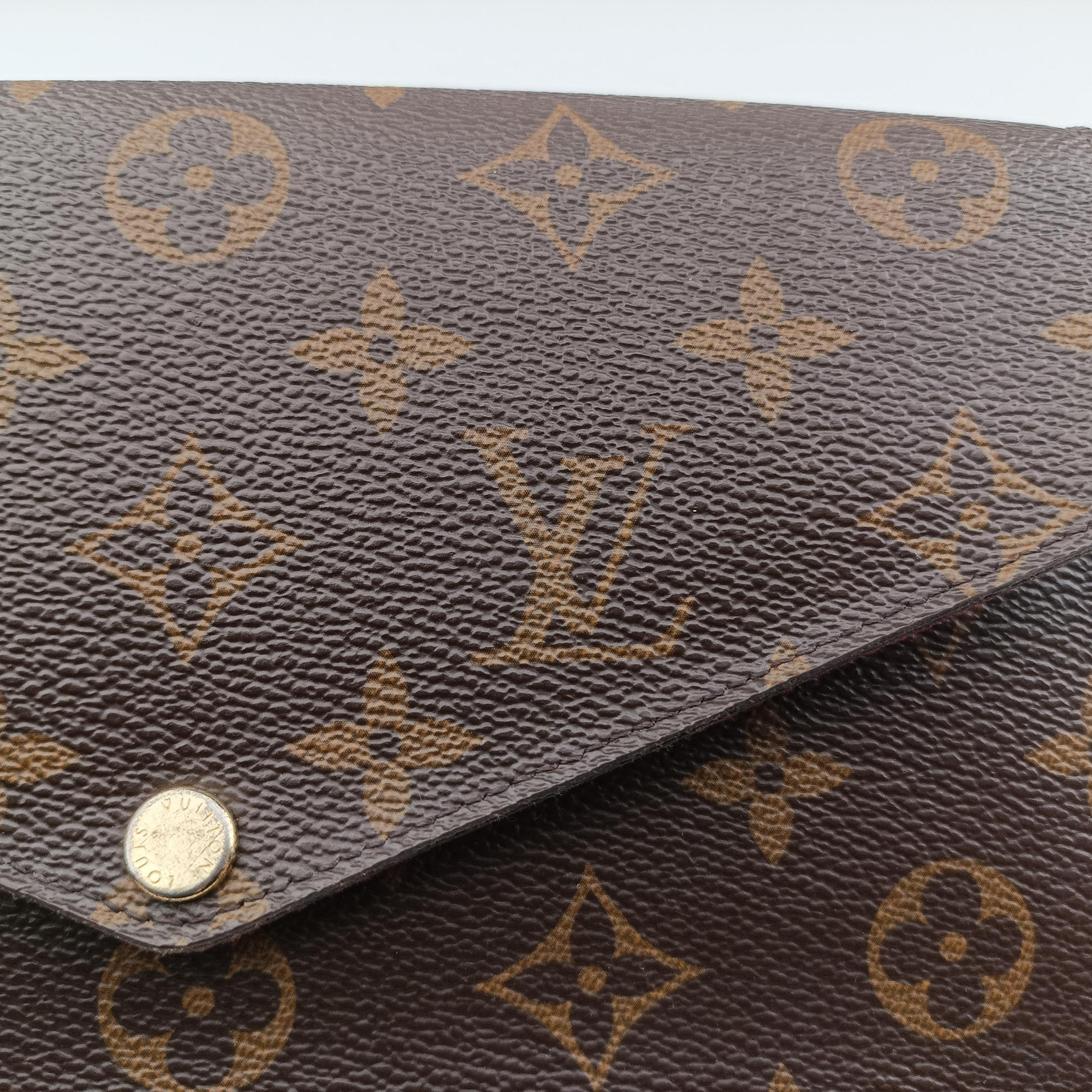 Pre-owned Louis Vuitton Pochette Felicie Brown Monogram Canvas M61276 shoulderbag | stylenewstar